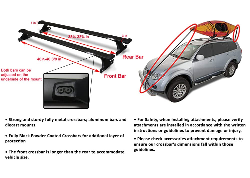 Brightlines Jeep Compass Roof Rack Crossbars & Kayak Carrier Combo - Fits 2018-2025 Jeep Compass | Heavy Duty Aluminum Cargo Rack for Kayaks, SUPs, Bikes & Outdoor Gear | Perfect for Camping, Road Trips & Water Sports Adventures