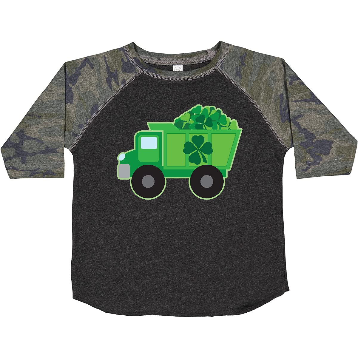 Inktastic St. Patrick's Day Irish Clover Dump Truck Toddler T-Shirt - Fun Holiday Outfit for Kids & Toddlers