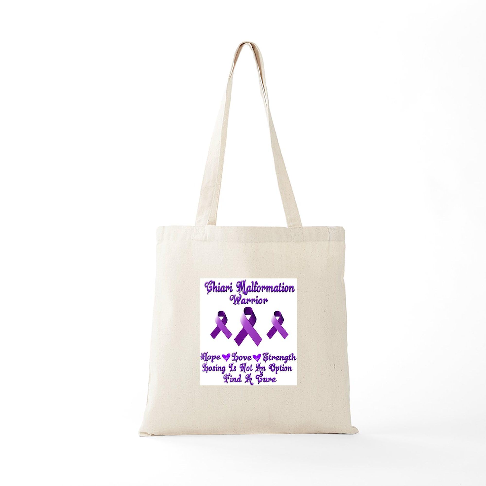 Chiari Malformation Awareness Tote Bag - Natural Canvas Reusable Shopping Bag for Groceries, Beach & Daily Use | CafePress