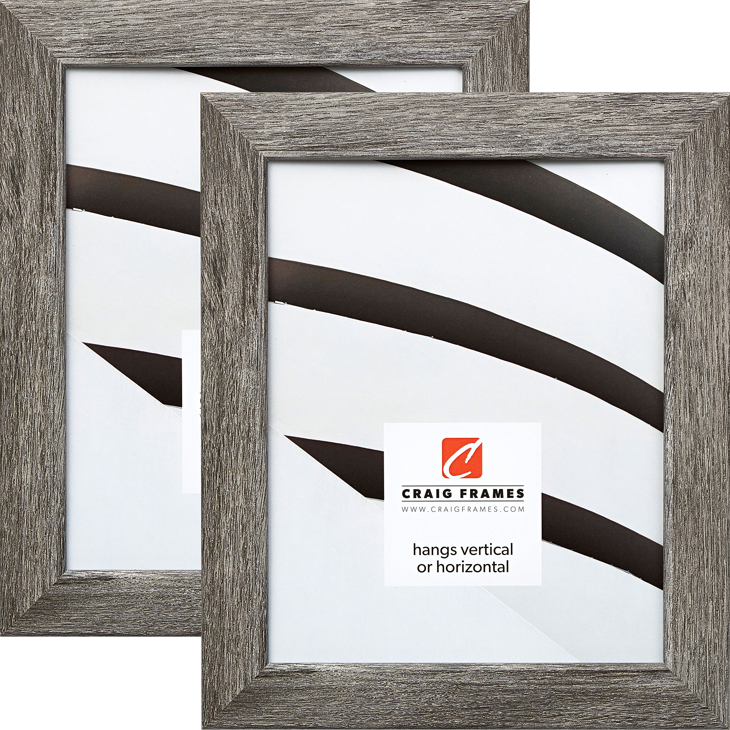 Craig Frames 26030 24x36 Inch Gray Barnwood Picture Frame Set of 2 - Perfect for Wall Art, Family Photos & Home Decor