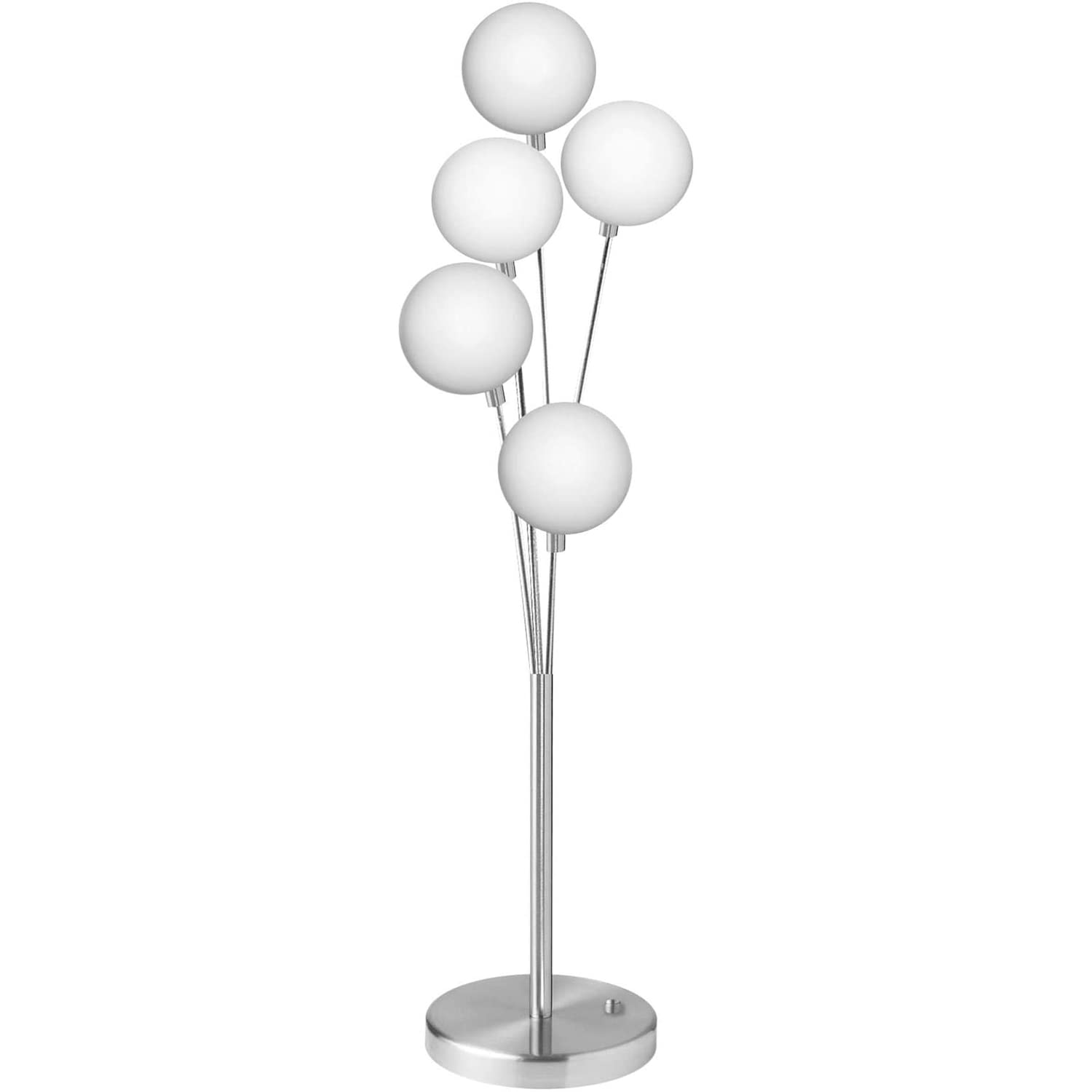 Dainolite DAIN306T-SC Modern 5-Light Chrome Ceiling Fixture - Contemporary Dining Room Lighting for Kitchen, Hallway & Bedroom