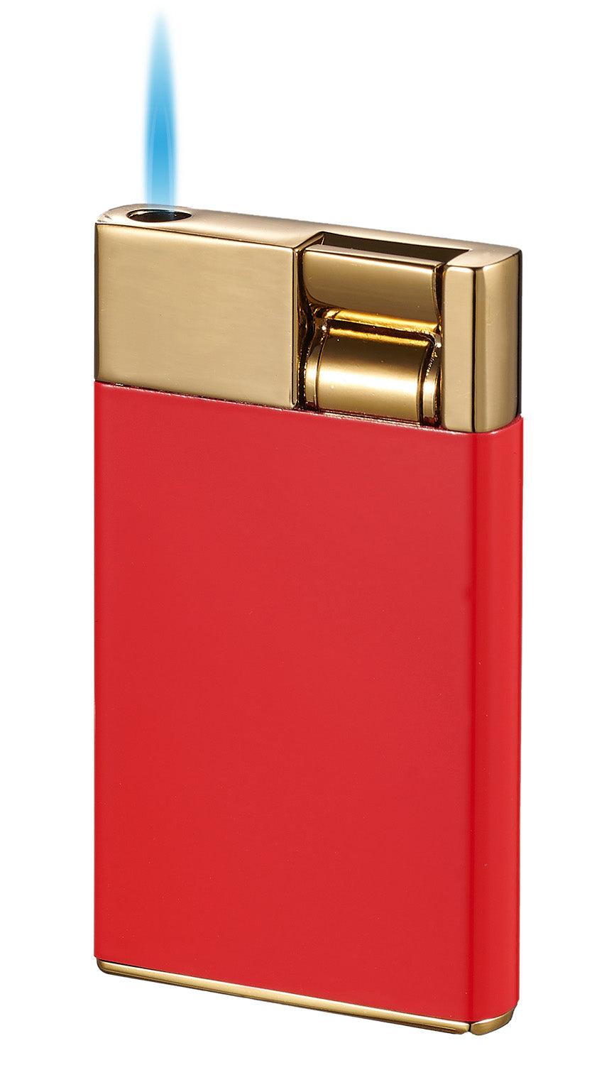 Visol Cougar Single Flame Cigar Lighter - Red & Gold Finish | Windproof Butane Torch for Cigars, Cigarettes & Outdoor Use | Perfect for Smoking, Camping & Gifts