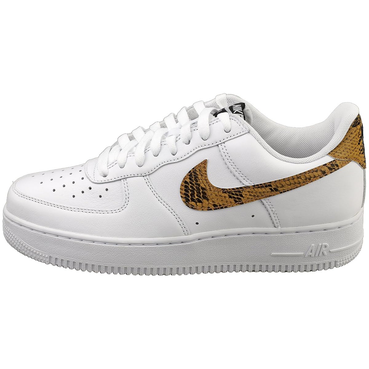 Nike Air Force 1 Low Retro Premium QS Sneakers - Ivory Snake Print Men's Basketball Shoes for Casual Wear & Street Style