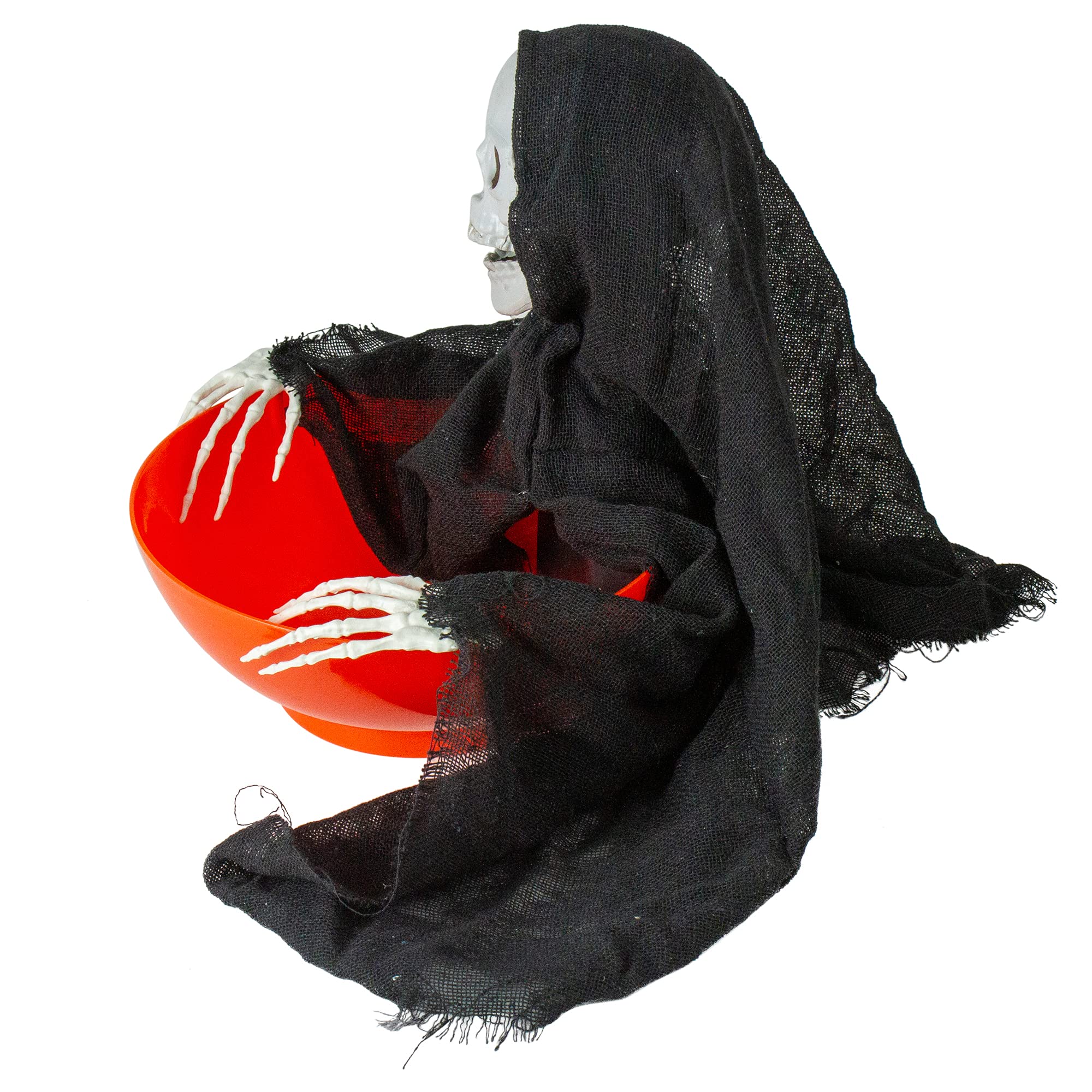 Animated Grim Reaper Halloween Candy Bowl - 10.5