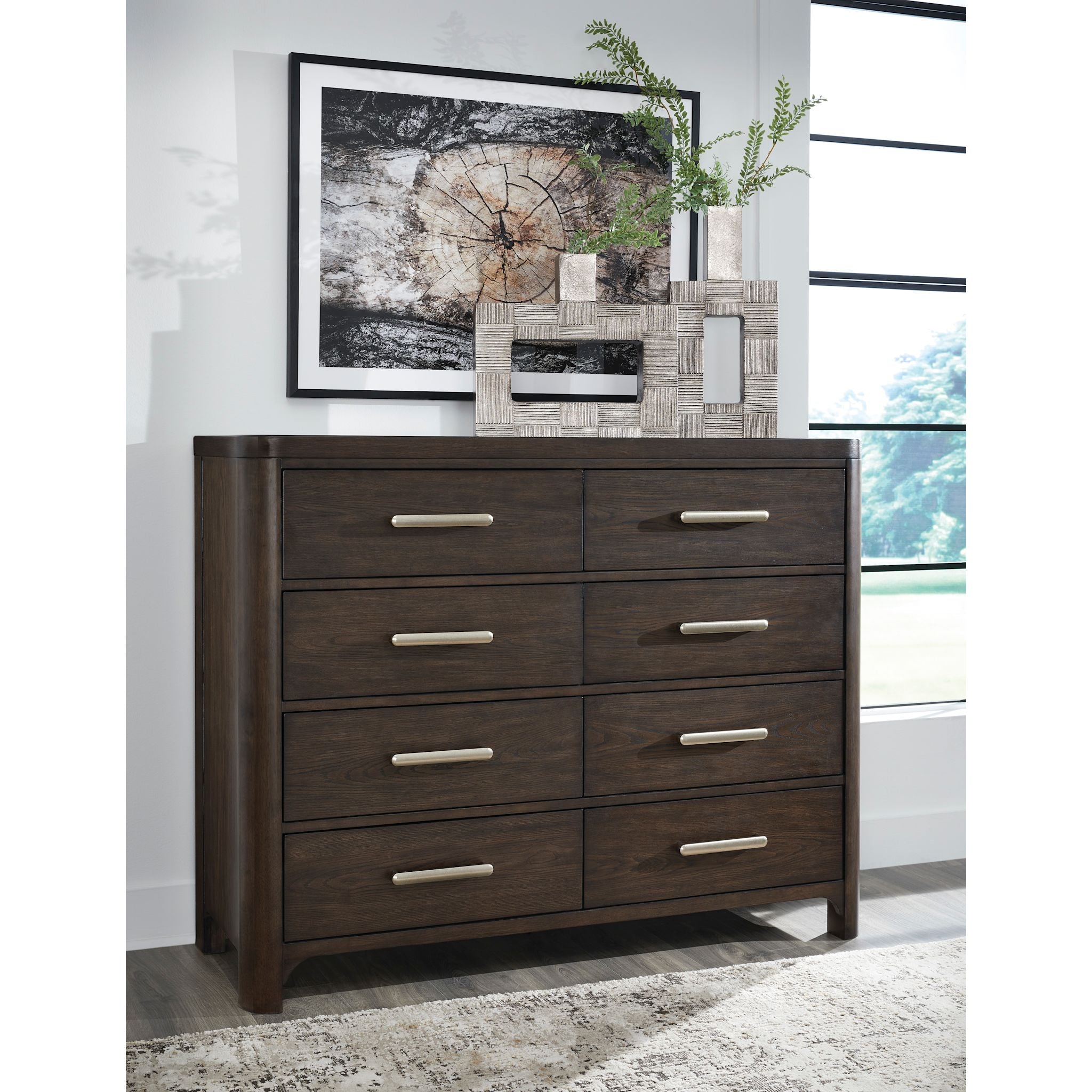 Breckington Exclusive Dresser - Elegant Wooden Dresser with 6 Drawers for Bedroom Storage & Organization | Perfect for Master Bedroom, Guest Room & Closet