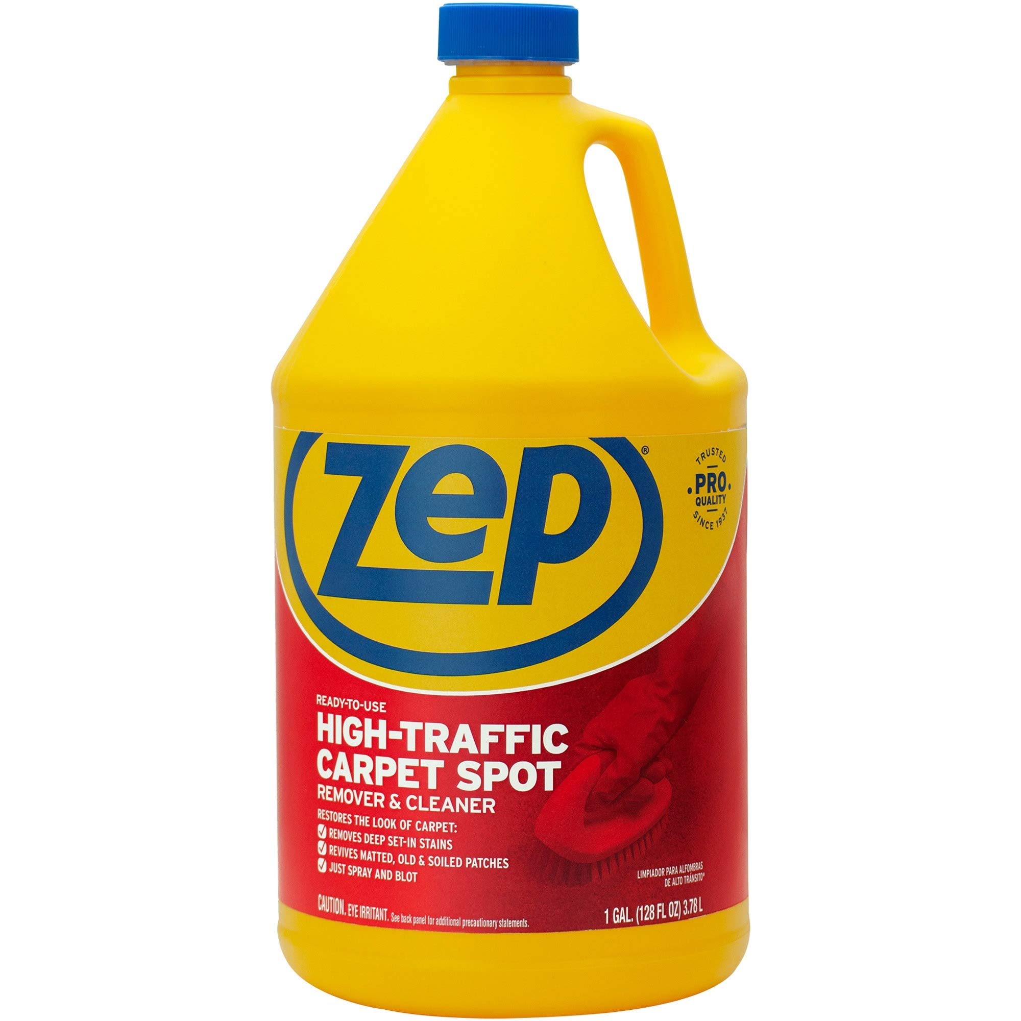 Zep ZUHTC128 Commercial-Grade High Traffic Carpet Cleaner - Heavy Duty Carpet Shampooer for Offices, Hotels, and Restaurants | Professional Deep Cleaning for Stains and Odors Removal