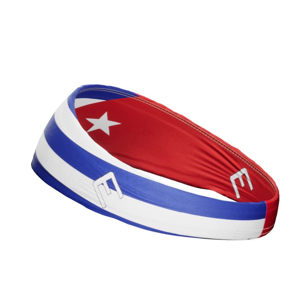 Cuba Flag Headband - Patriotic Hair Accessory for Women & Men - Perfect for Independence Day, Sports Events & Cuban Pride Celebrations