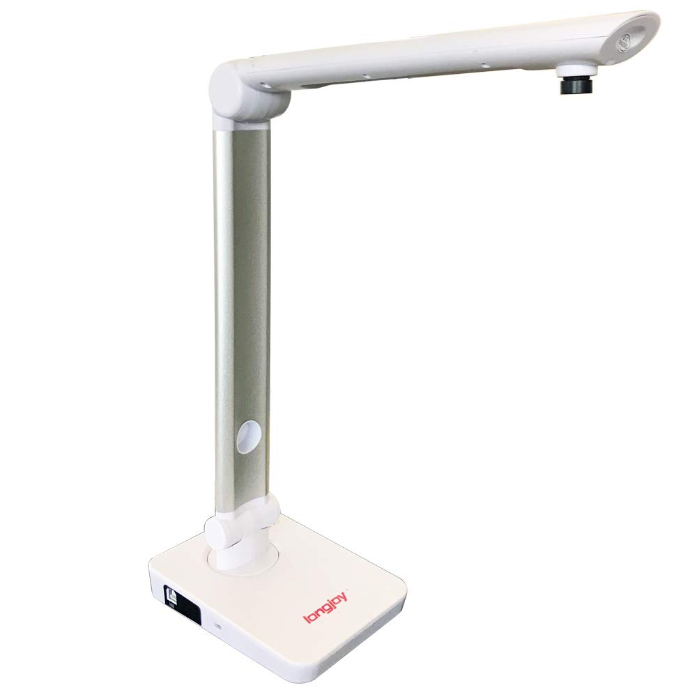 Portable USB Document Camera LV-1020 for Distance Teaching & Online Learning - HD Overhead Scanner for Teachers, Students, Remote Work & Video Conferencing (White)