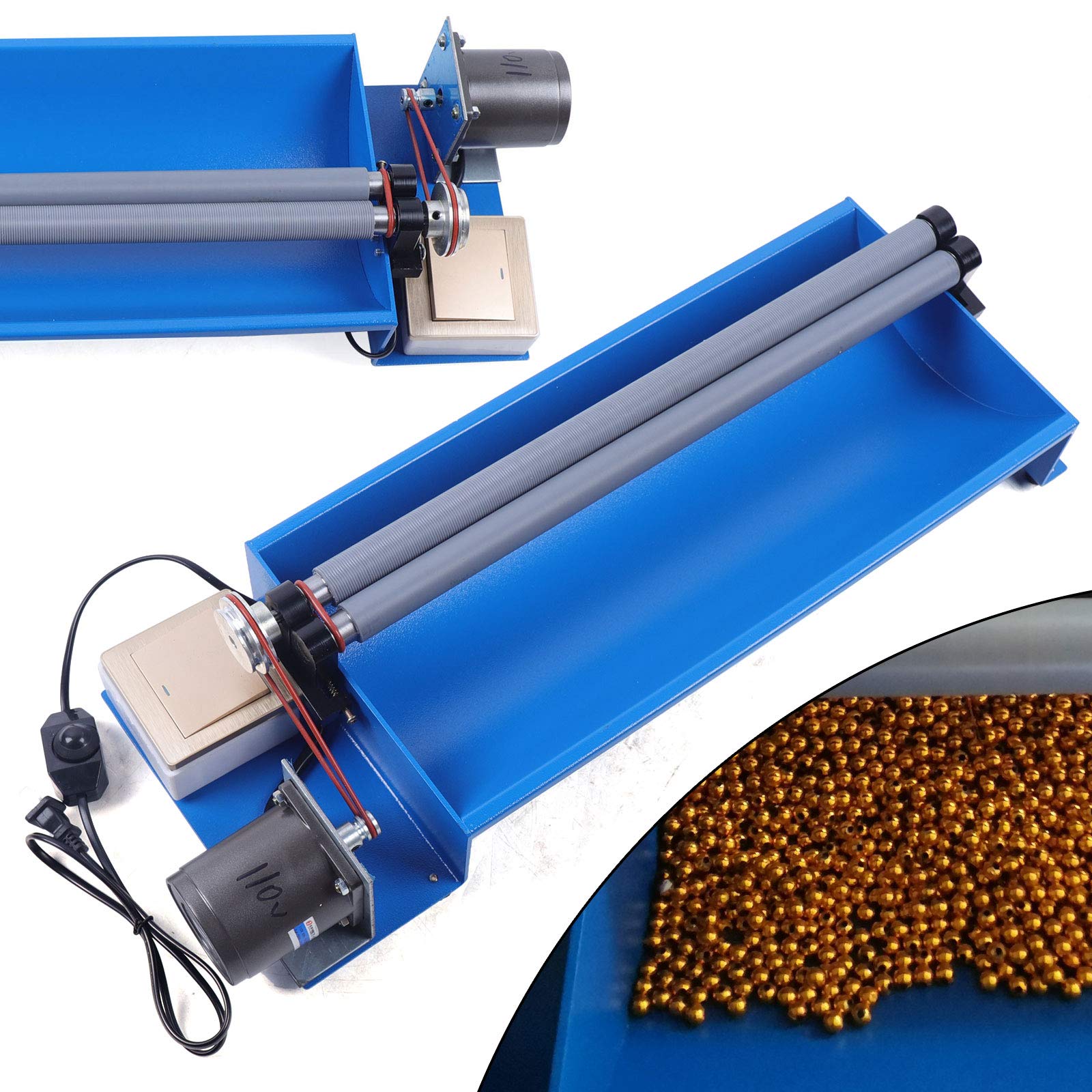 15W 110V Semi-Automatic Beading Machine - 1350R/Min Jewelry Making Tool for DIY Crafters | Adjustable Hand Operated Bead Roller for 4-10mm Beads | Perfect for Jewelry Designers, Craft Enthusiasts & Small Business Makers