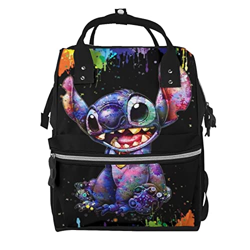 Stylish Unisex Diaper Backpack for Moms & Dads - Large Waterproof Baby Bag with Multiple Pockets for Travel, Daycare & Outings (One Size, AA)