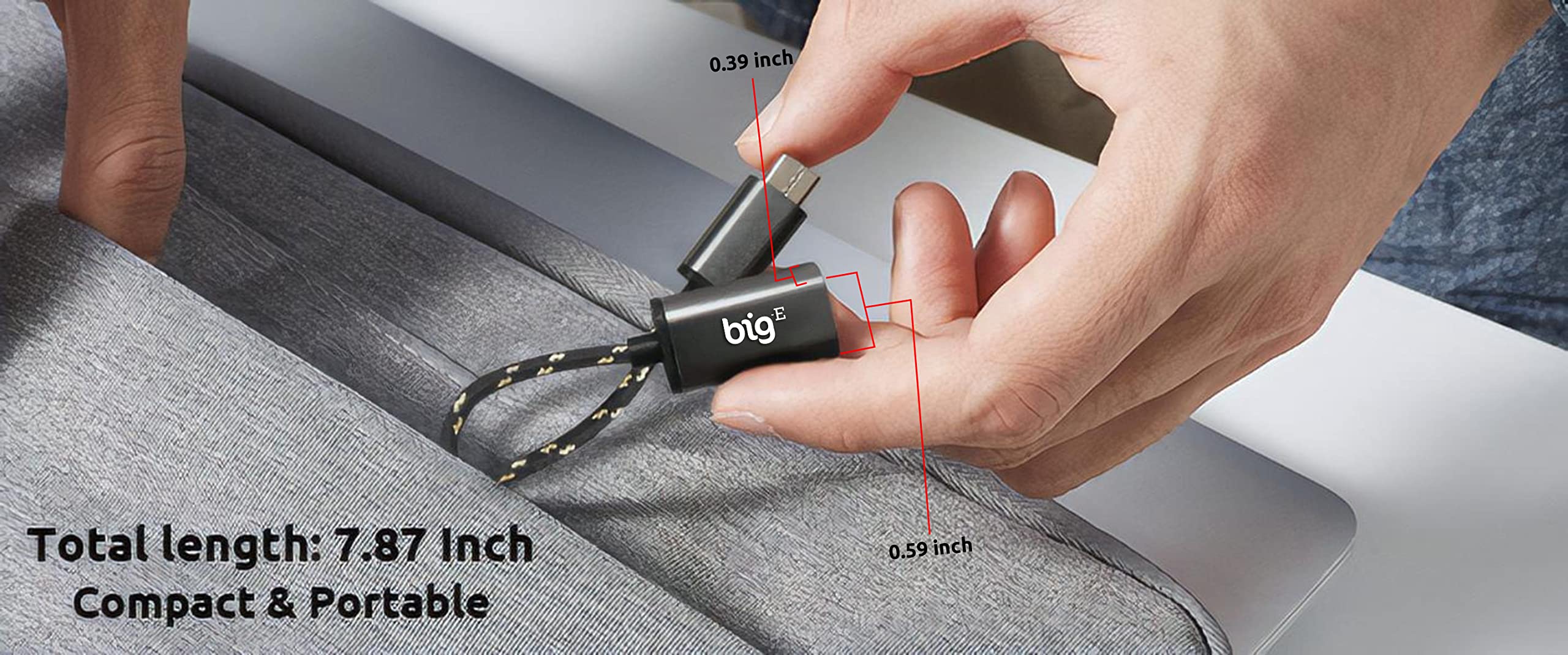 Big-E Turbo 5Gbps USB-C to USB 3.0 Adapter [2-Pack] - High-Speed Data Transfer, Compatible with T-Mobile Revvl 5G, Thunderbolt 3/4, USB OTG - USB-C Male to USB Female Converter (Gray) - Perfect for Laptops, Smartphones & External Storage Devices