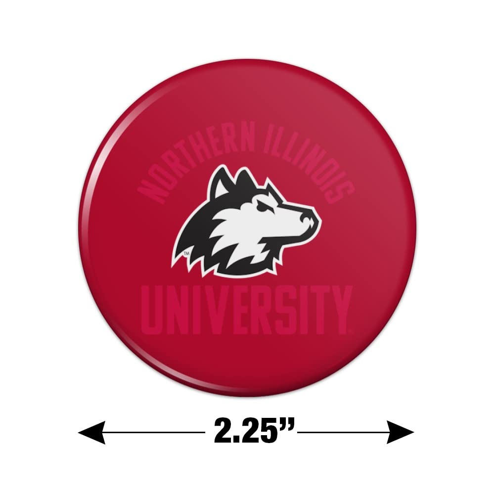 Northern Illinois University Huskies Kitchen Refrigerator Locker Button Magnet - Perfect for Dorm Rooms, Offices, and Game Day Decor