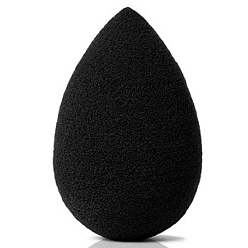 Beauty Junkees Makeup Sponge Blender - Black Egg Foundation Sponge for Liquid, Cream & Powder | Latex-Free Cosmetic Blender for Wet & Dry Application | Perfect for Contouring, Blending & Everyday Makeup