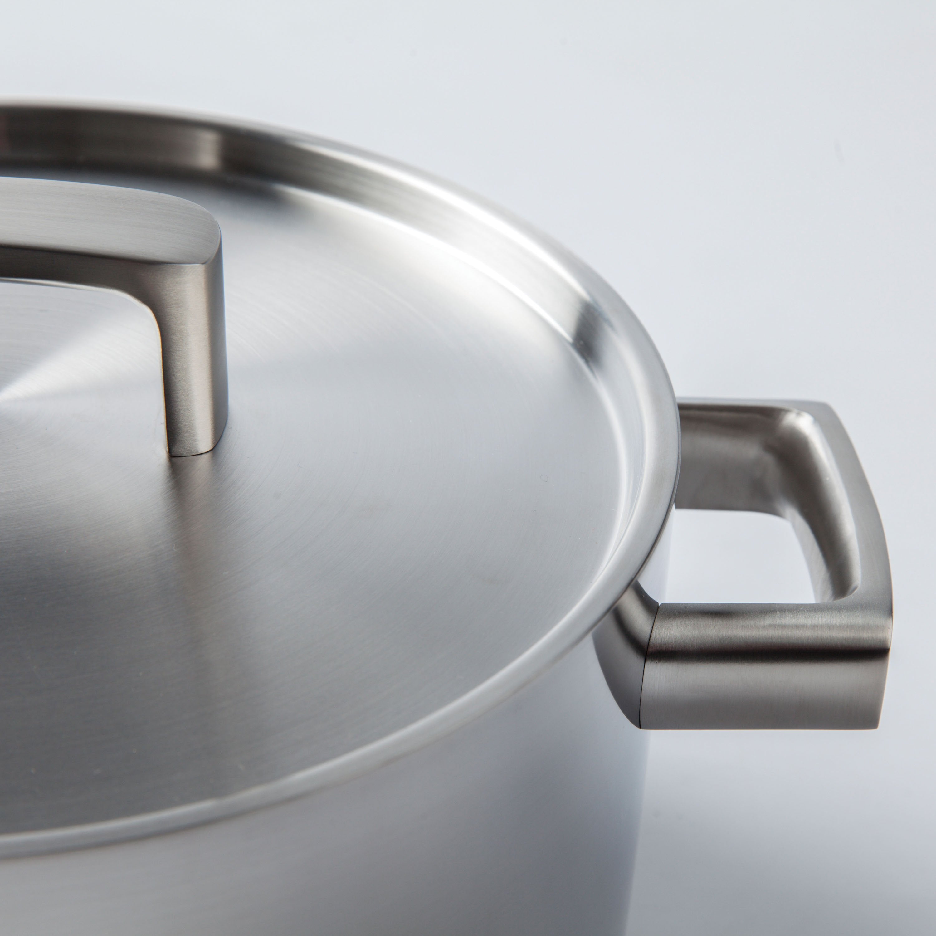 BergHOFF Ron 7-Piece 18/10 Stainless Steel 5-Ply Cookware Set - Premium Kitchen Pots & Pans for Induction, Gas & Electric Stoves - Perfect for Boiling, Frying & Sauteing