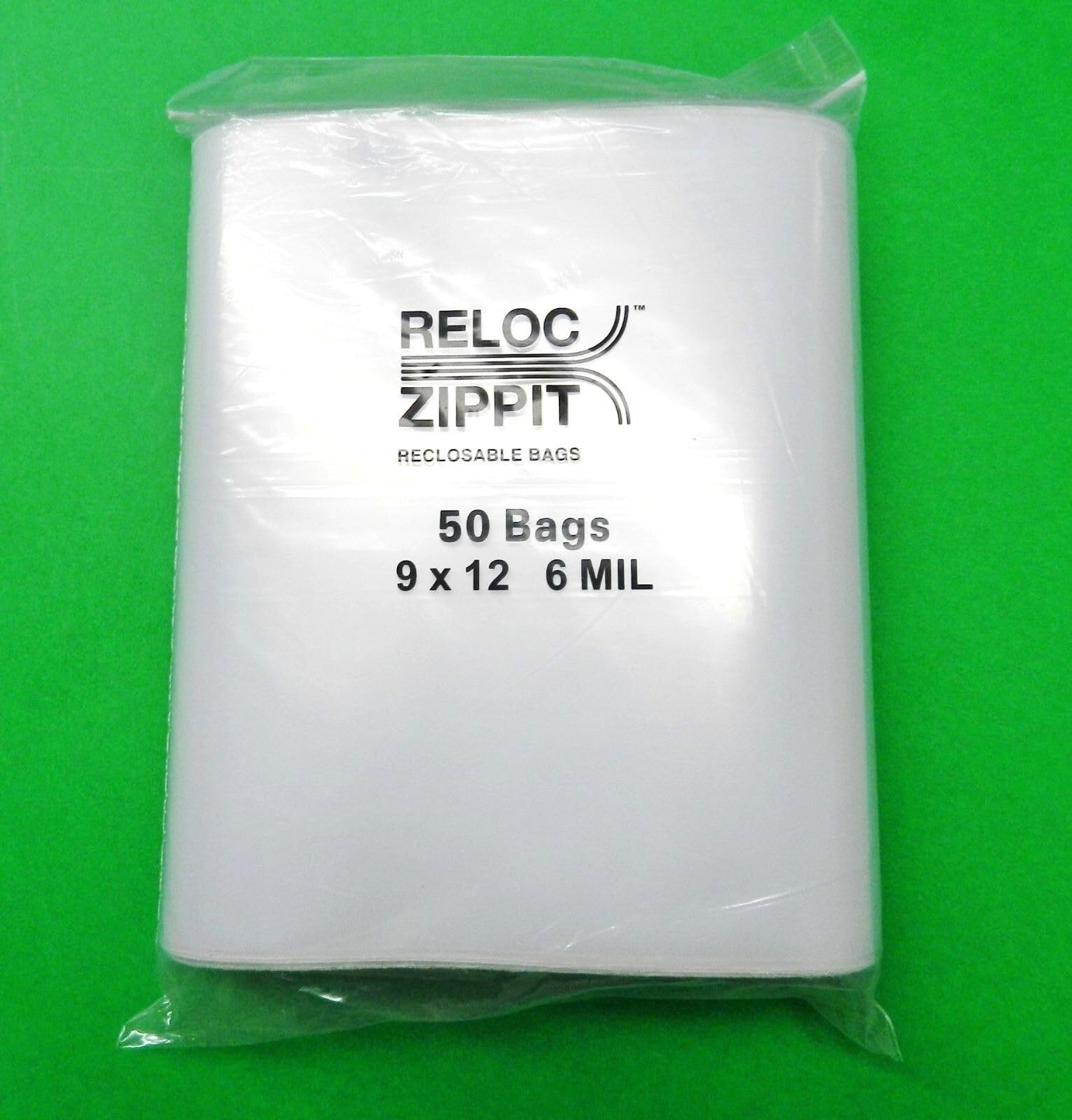 50 Heavy Duty 6 Mil Clear Reclosable Zippit Bags 9