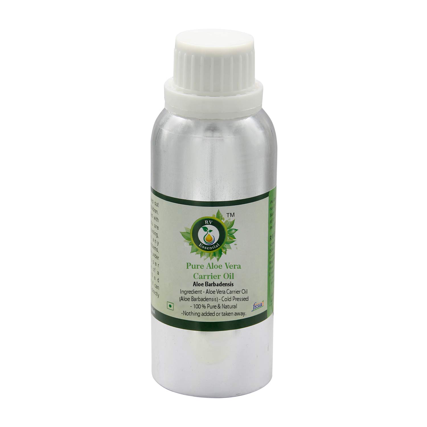 Pure Aloe Vera Oil (Aloe Barbadensis) - 100% Natural Cold Pressed for Hair Growth, Skin Care & Massage - 300ml (10oz) by R V Essential - Perfect for Scalp Treatments, Aromatherapy & Body Moisturizing