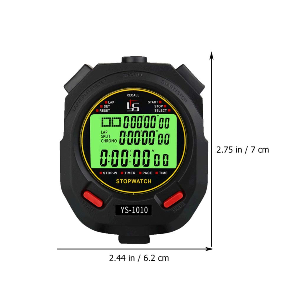 VOSAREA Waterproof Digital Stopwatch - Sports Timer with LED Display for Running, Swimming, Training & Match Timing | Professional Water-Resistant Stop Watch for Athletes, Coaches & Fitness Enthusiasts