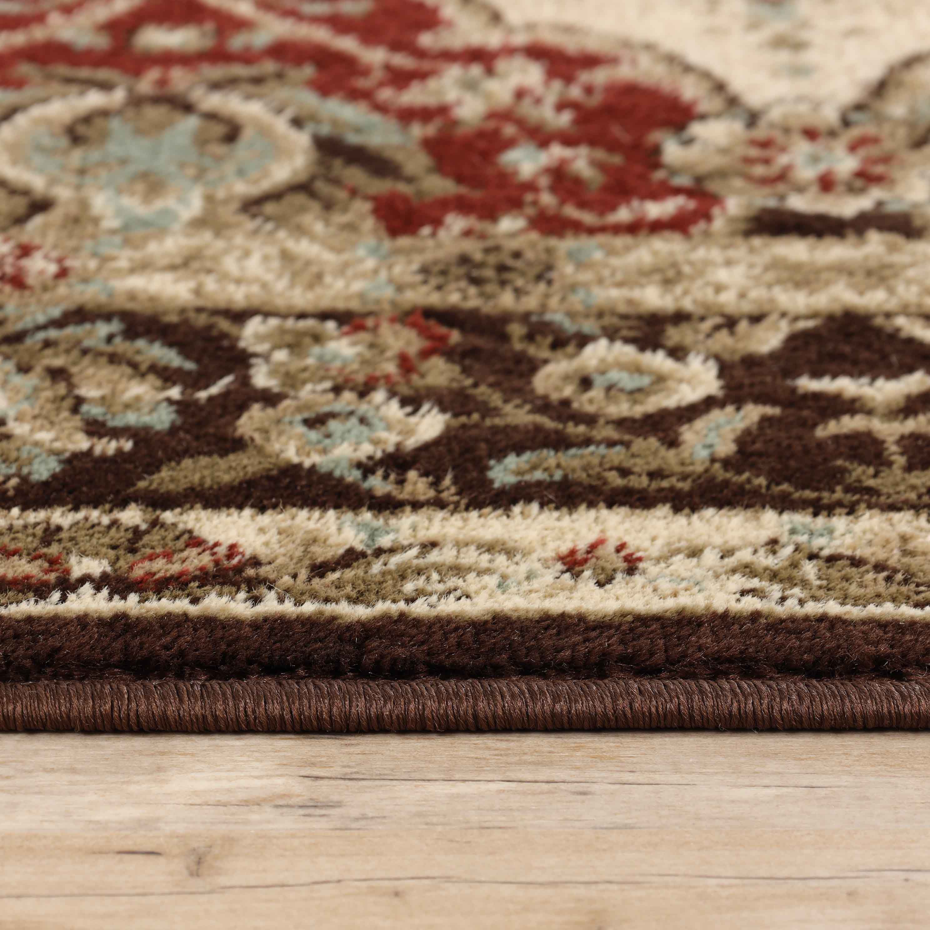 Palmyra Traditional Floral Medallion Indoor Area Rug - Non-Slip Living Room Carpet, Bedroom Runner Rug for Home Decor | Perfect for Hallway, Entryway & Cozy Spaces