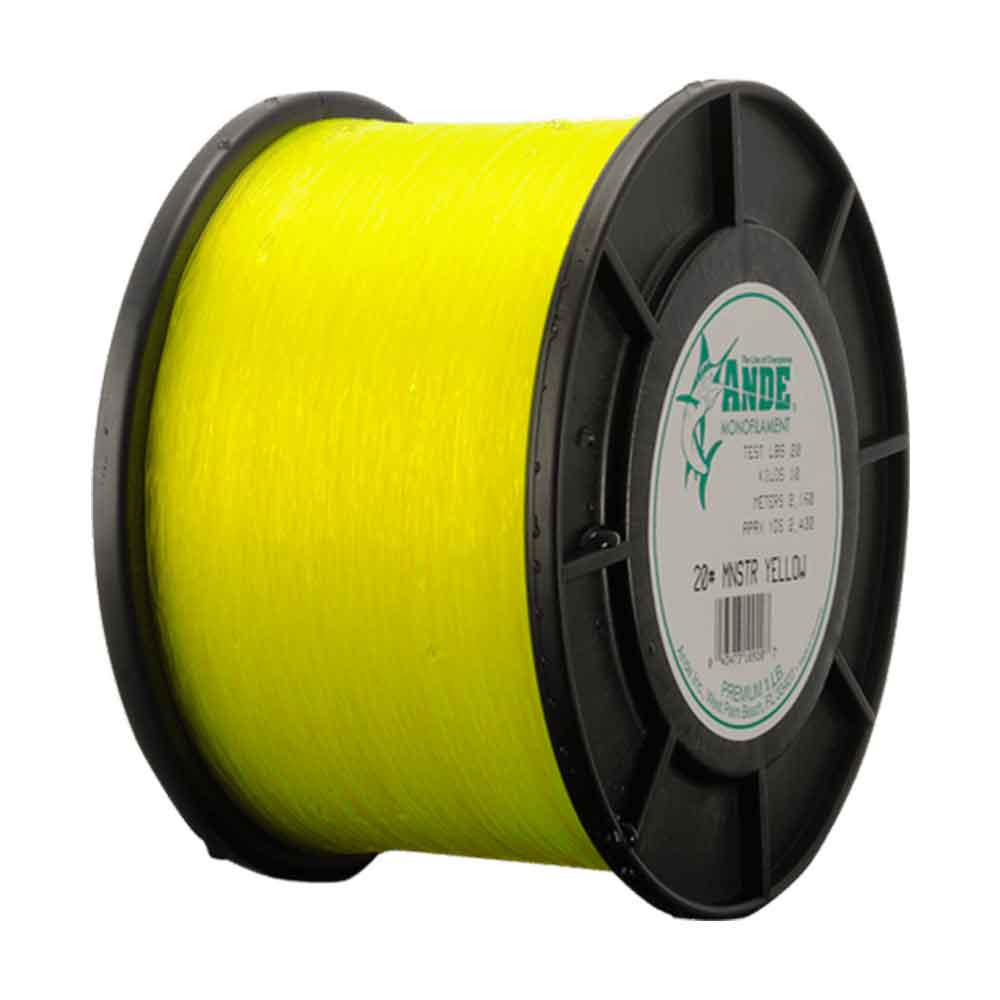 Ande 2lb Spool Monster Monofilament Fishing Line - Premium Strength & Durability for Freshwater & Saltwater Angling | Ideal for Bass, Trout & Panfish Fishing