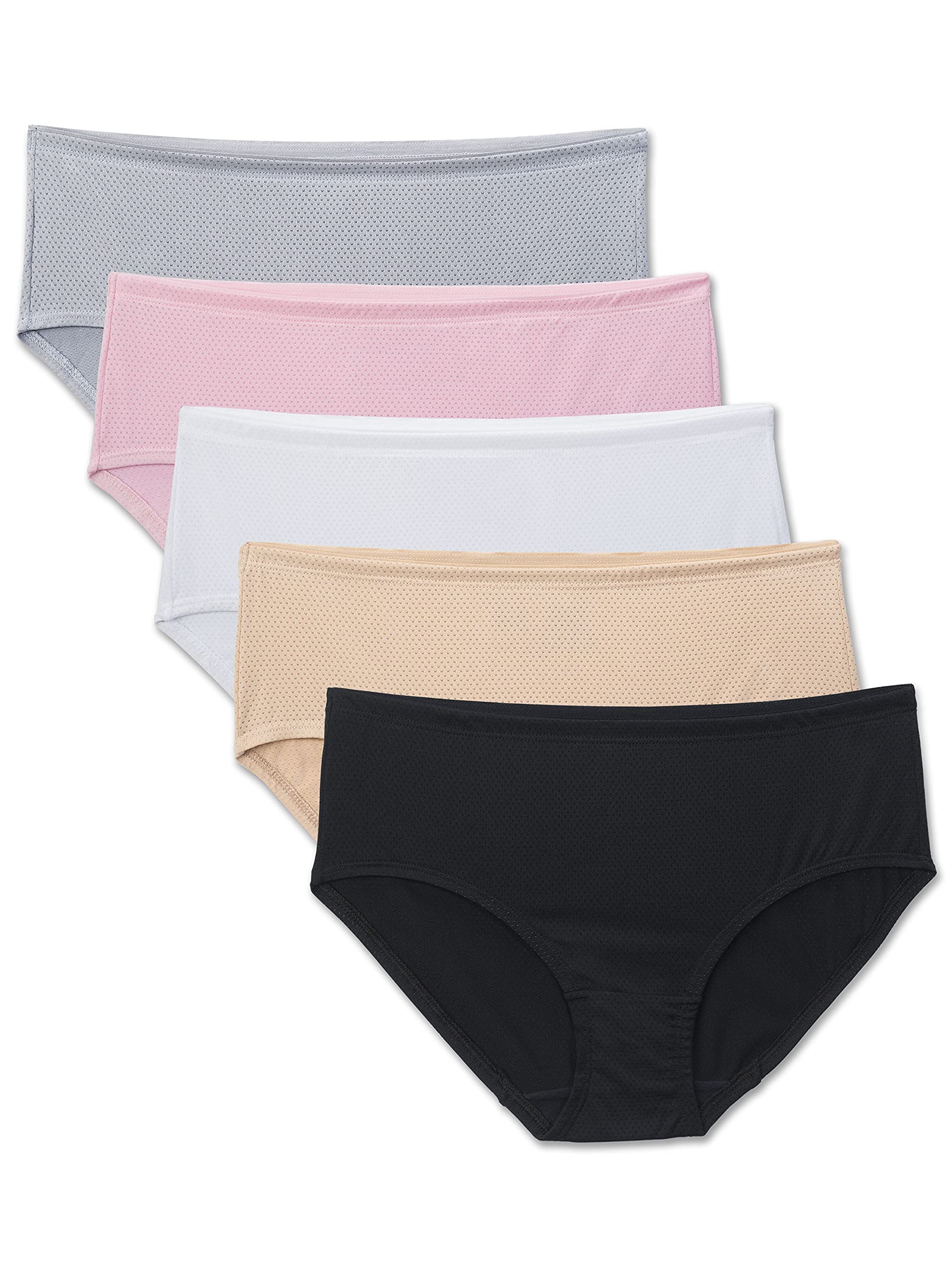 Fruit of the Loom Women's Premium Cotton Underwear - Ultra Soft & Breathable Panties for Everyday Comfort - Perfect for Work, Sleep & Lounge Wear