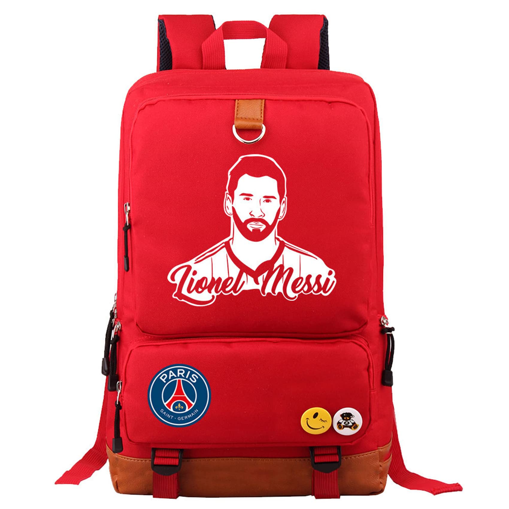WRIGGY Boys PSG Classic School Backpack - Messi Lightweight Durable Laptop Bookbag for Students | Perfect for School, Travel & Sports
