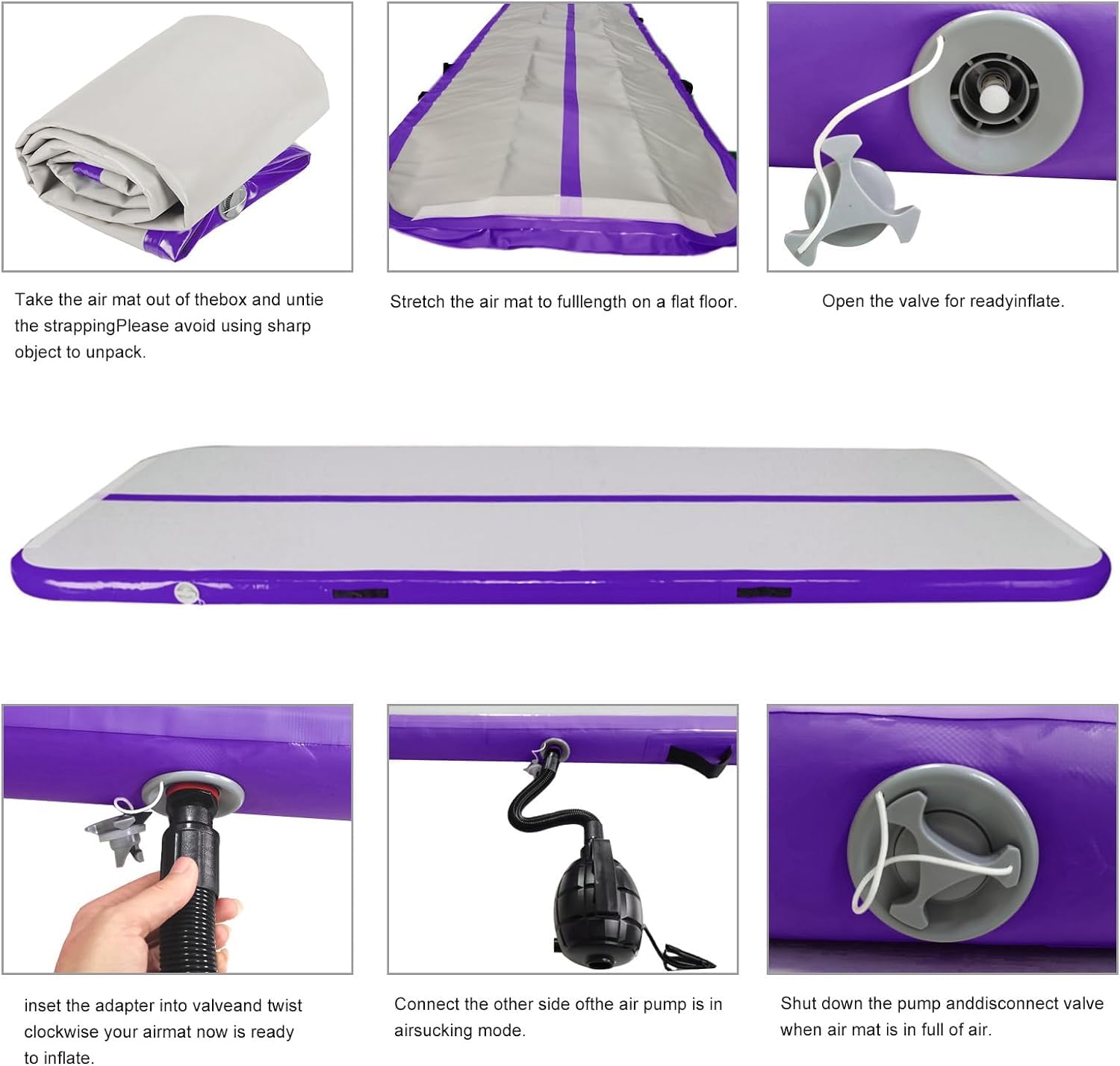 10ft Inflatable Air Tumbling Mat - 4