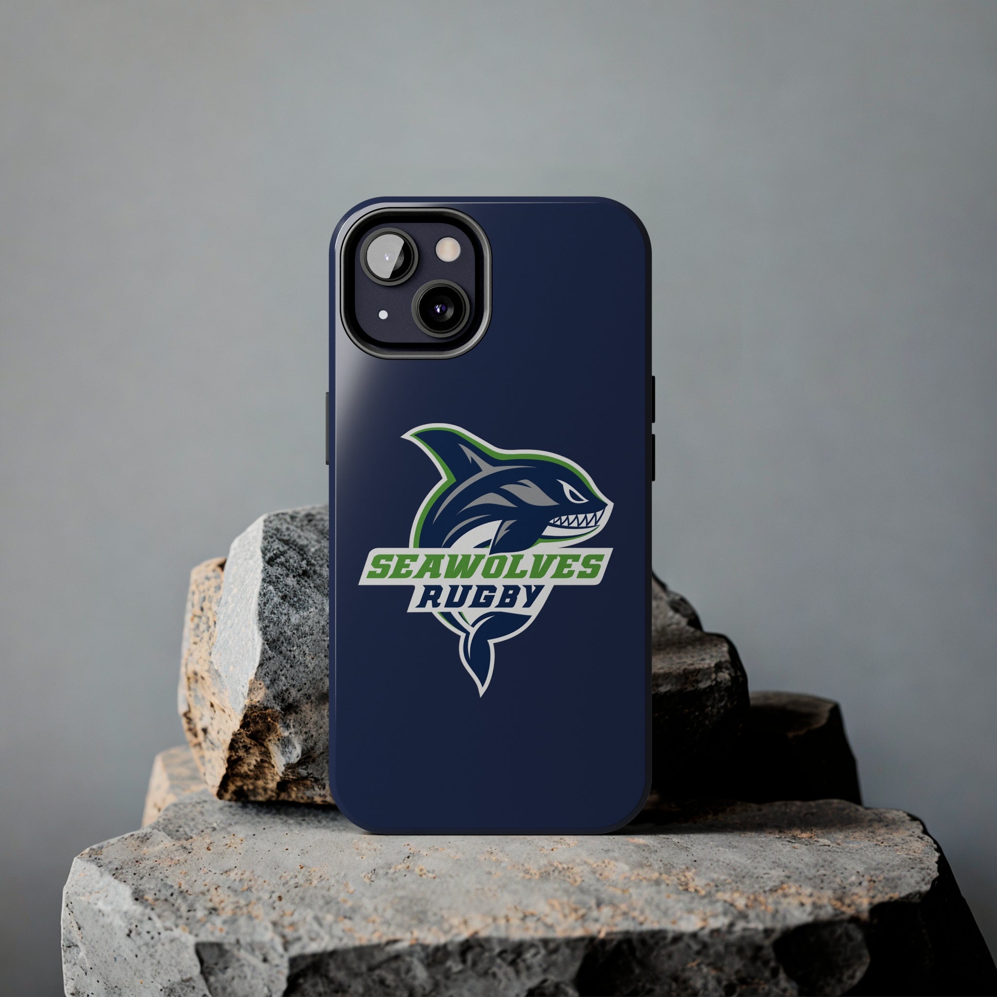 Seawolves Navy Rugged Phone Case - Shockproof & Durable Protection for iPhone & Samsung - Perfect for Outdoor Adventures, Work & Daily Use