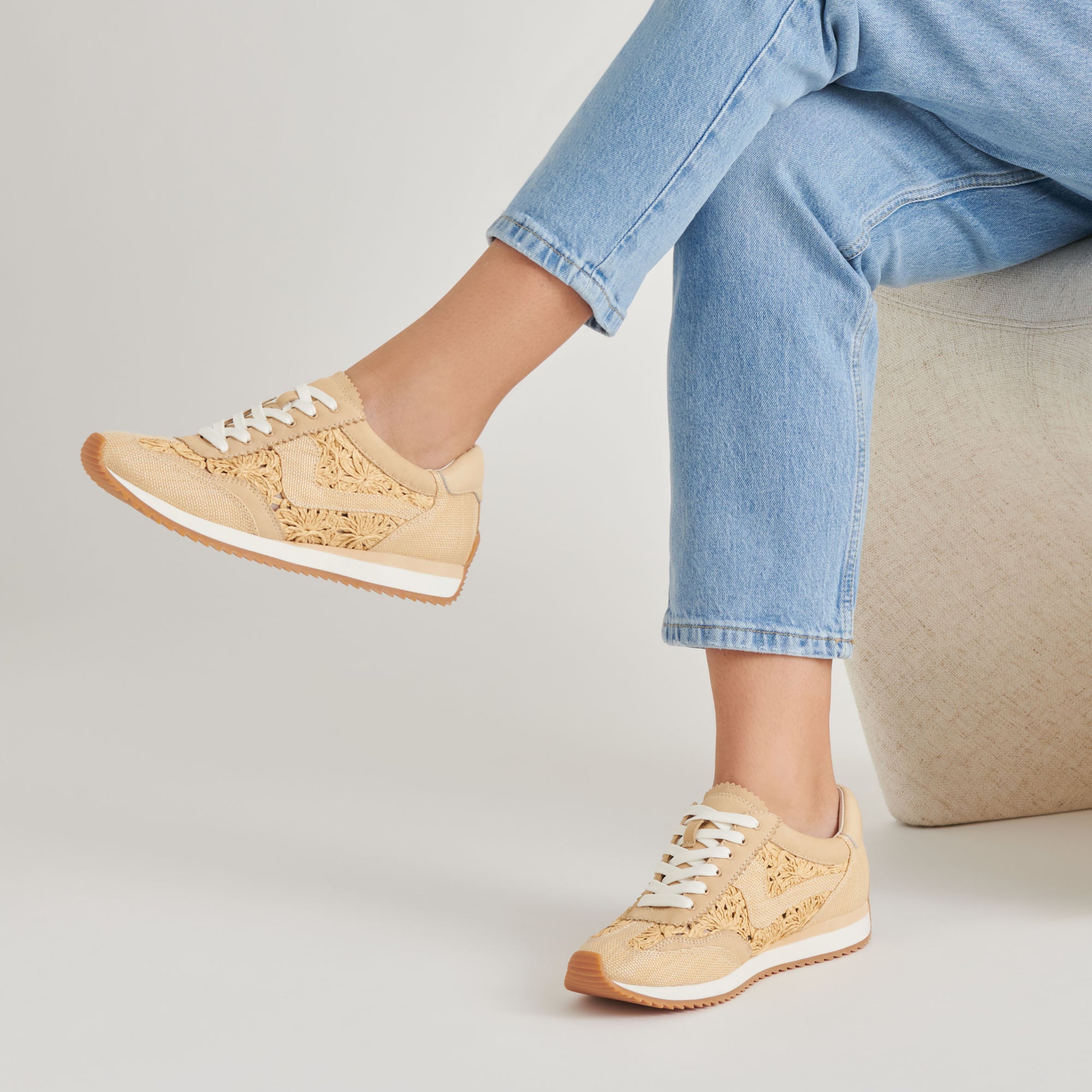 B.NTCD Sneakers LT Natural Macrame - Lightweight Comfortable Women's Casual Shoes for Walking, Running & Everyday Wear
