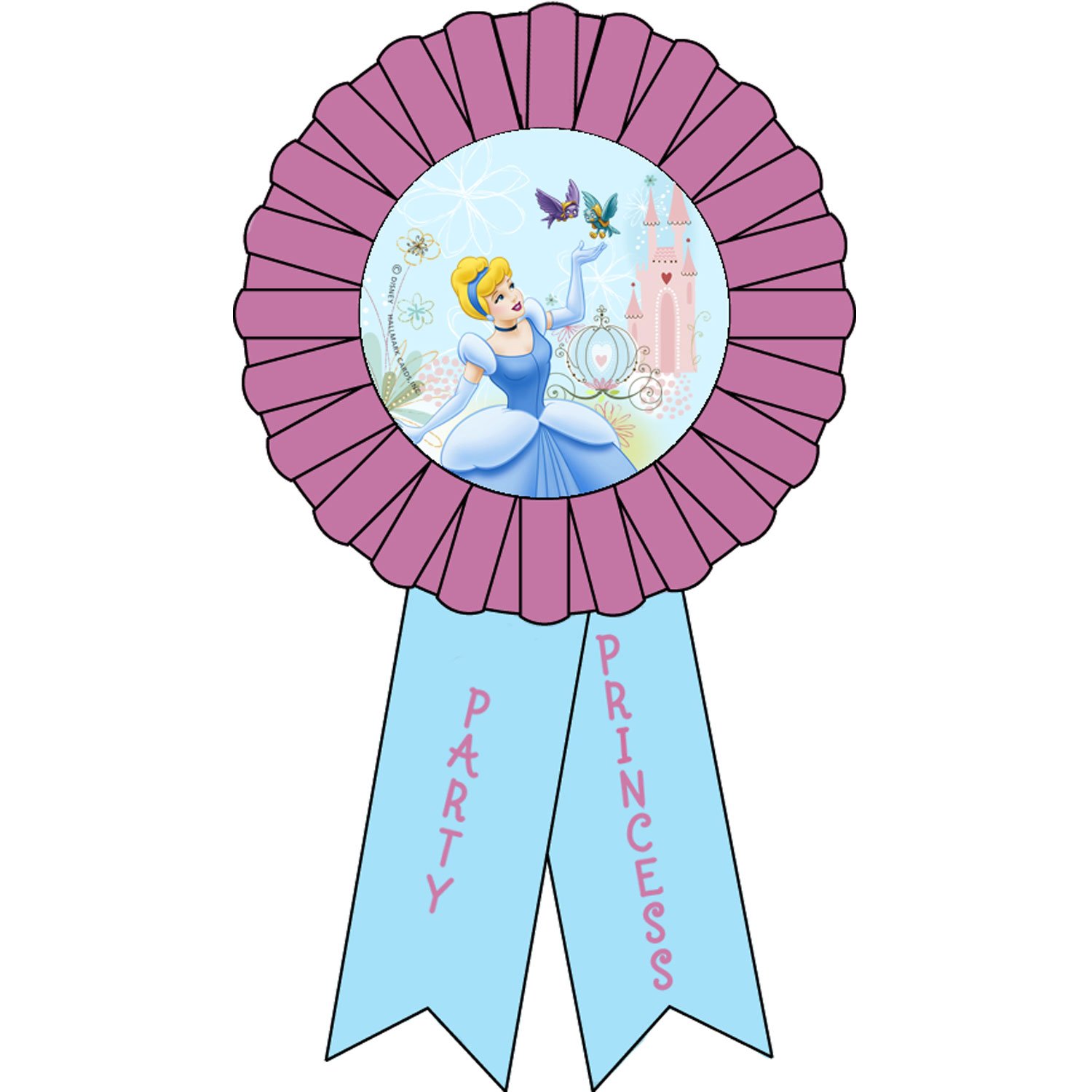 Cinderella Guest of Honor Ribbon - Elegant Princess Party Accessory for Birthday Celebrations, Bridal Showers & Special Events