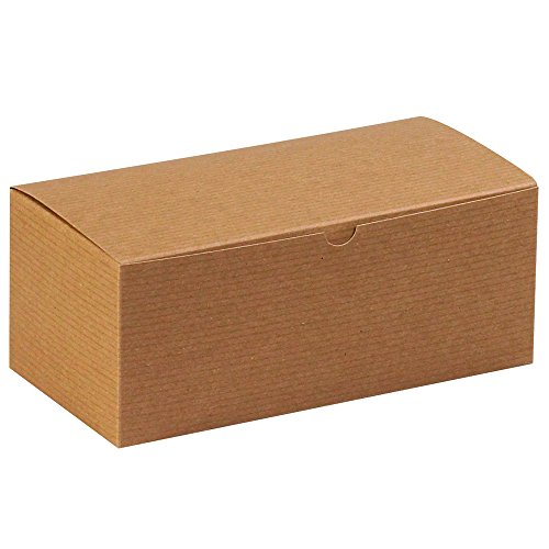 Aviditi 10x5x4 Inch Kraft Gift Boxes - Pack of 100 Easy Assemble Holiday Birthday Party Favor Boxes | Perfect for Christmas Gifts, Wedding Favors, Baby Showers & Corporate Events