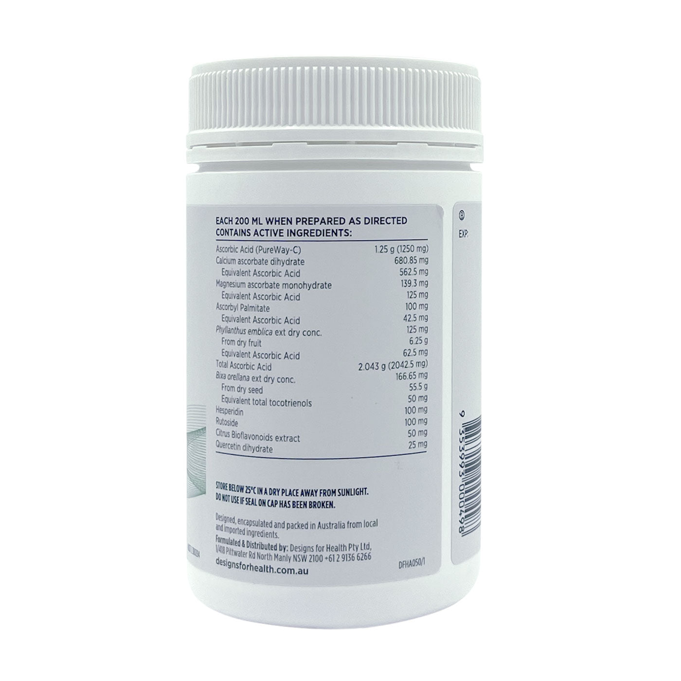 Designs For Health C Plus Supreme Oral Powder - Vitamin C Supplement for Immune Support & Antioxidant Protection - Ideal for Daily Wellness & Immune Boosting