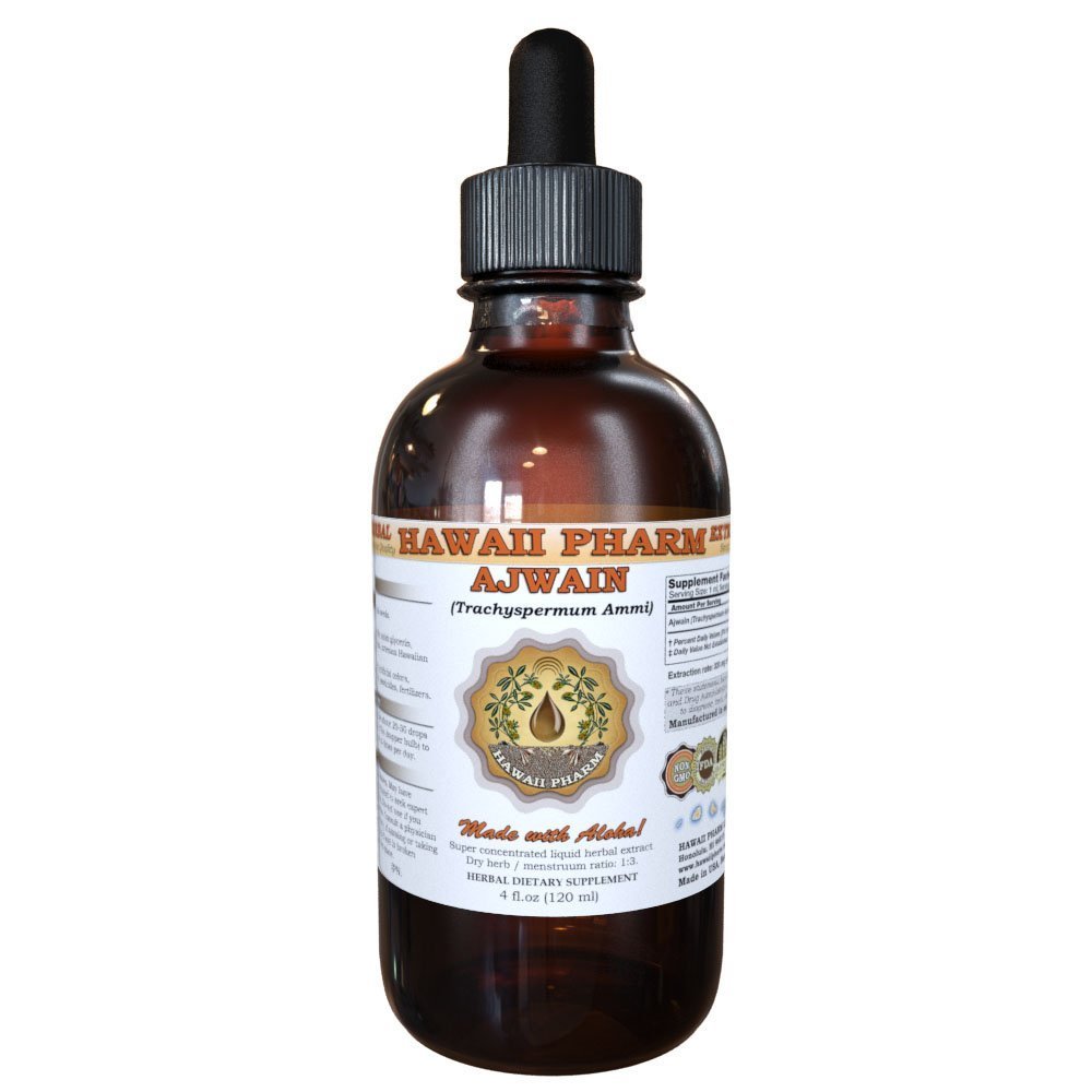 Organic Ajwain (Trachyspermum Ammi) Seed Liquid Extract Tincture Supplement - 2 oz | Digestive Support & Immune Booster | Perfect for Herbal Teas, Smoothies & Natural Remedies