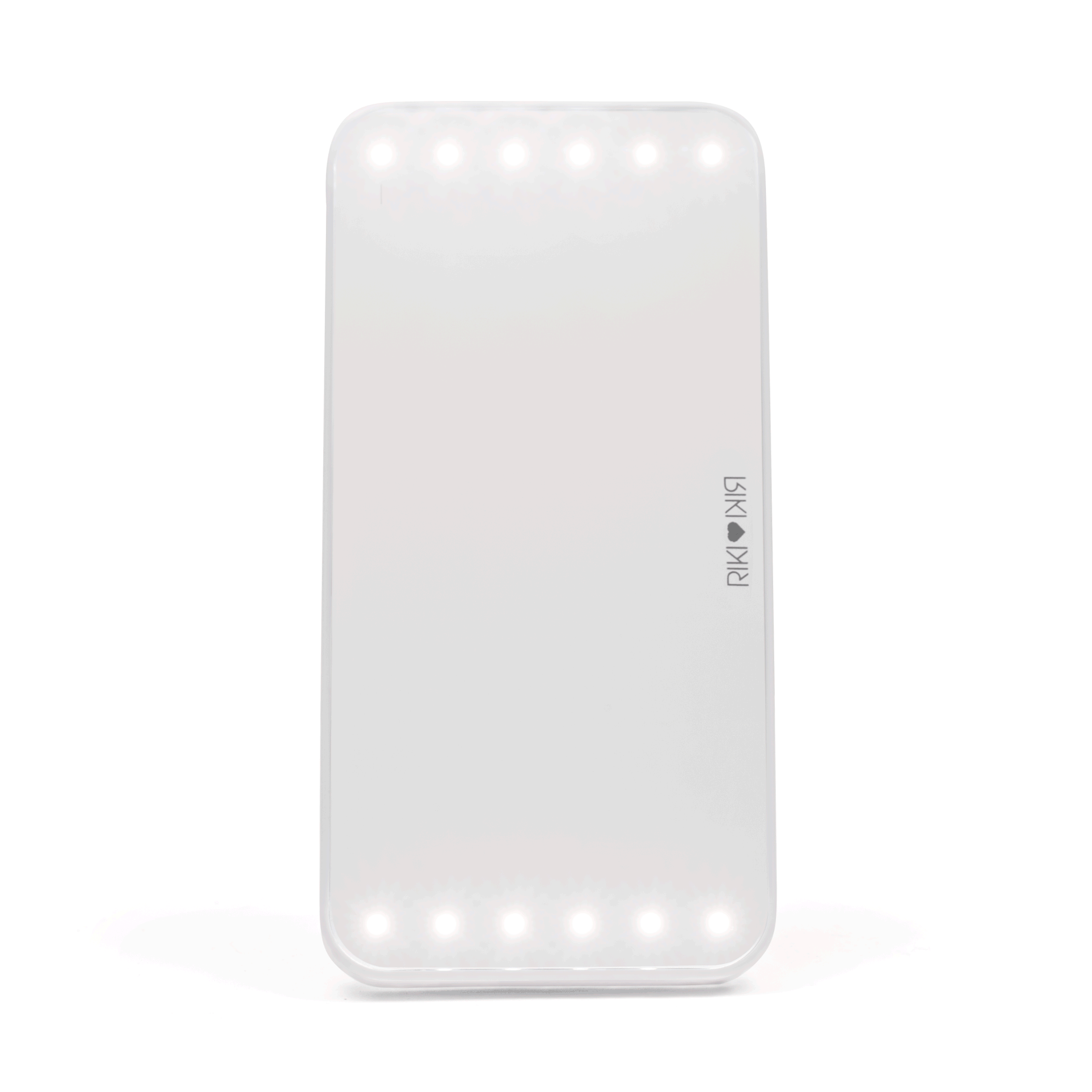 Riki Cutie Portable Lighted Makeup Mirror with Touch Control - 3 Color Modes, 10X Magnification for Vanity, Travel & Home Use
