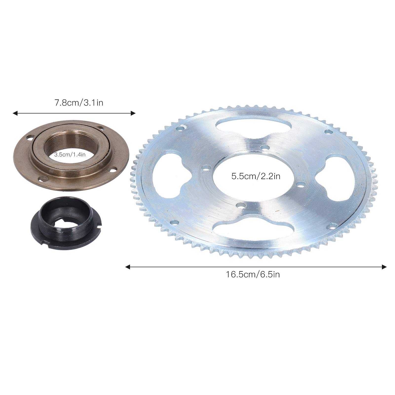 VGEBY 25H 80T Metal Freewheel Sprocket - High Performance Crankset for Electric Bike Conversion & DIY Modifications | Perfect for E-Bike Upgrades, Motorized Bicycles & Custom Builds