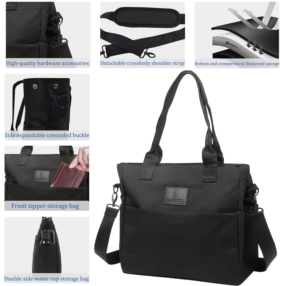 Stylish Women's Tote Bag for Work with USB Charging Port - Fits 14