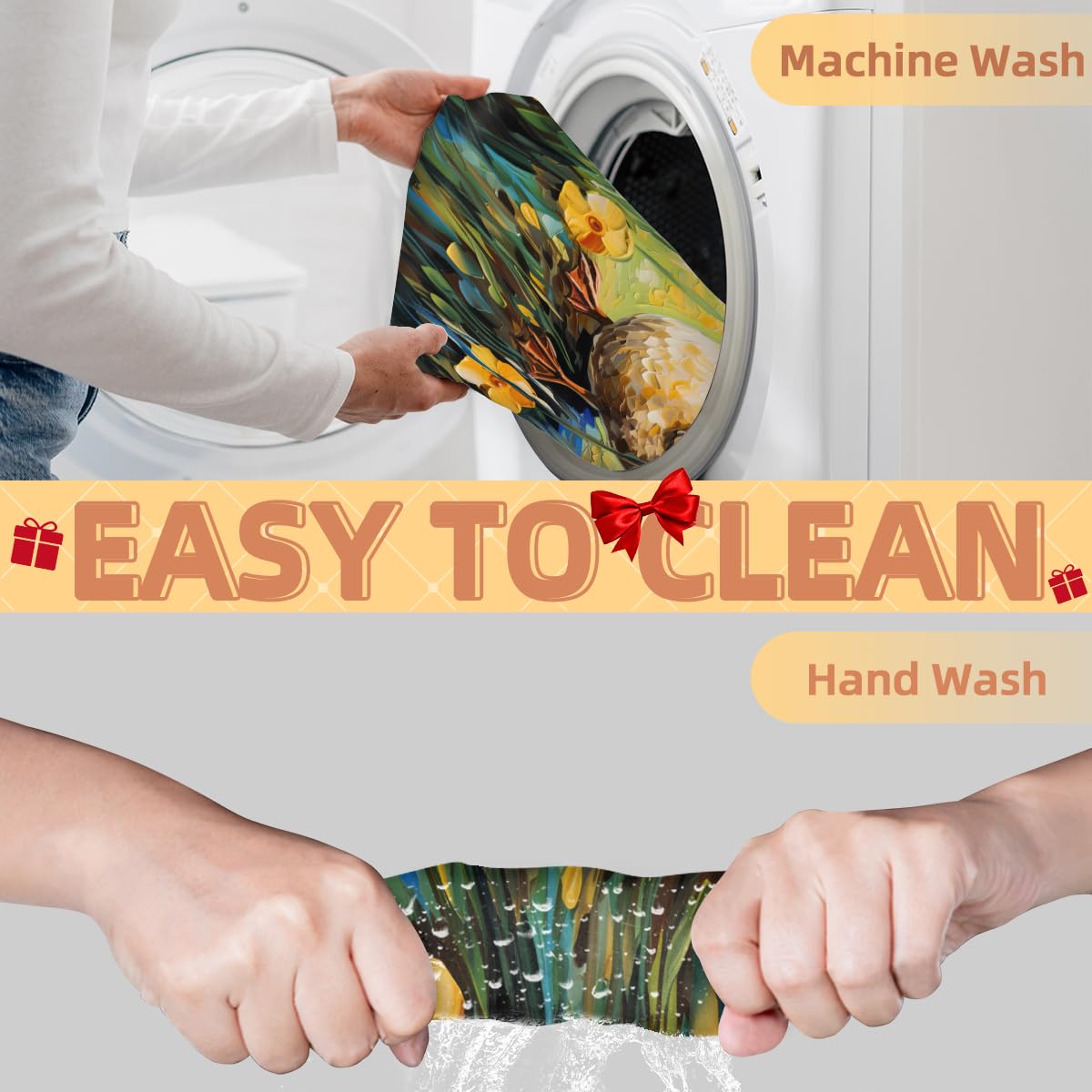 **Men's Waterproof Beard Shaving Bib & Hair Dye Apron - Floral Duck Print Barber Cape for Grooming, Makeup & Haircuts - Sink Hair Catcher & Beard Trimming Accessory - Perfect for Home Salon, Barbershops & DIY Styling**