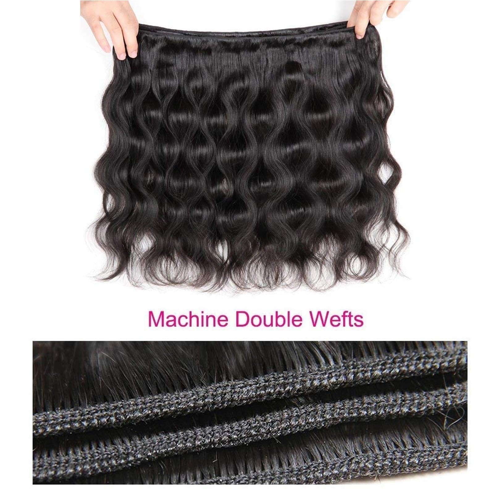 Brazilian Body Wave Human Hair Bundles - 3 Bundles 24 26 28 Inch Mixed Length - 100% Unprocessed Virgin Hair Weave - Natural Black Hair Extensions for Styling & Volume - Perfect for Daily Wear, Parties & Special Occasions