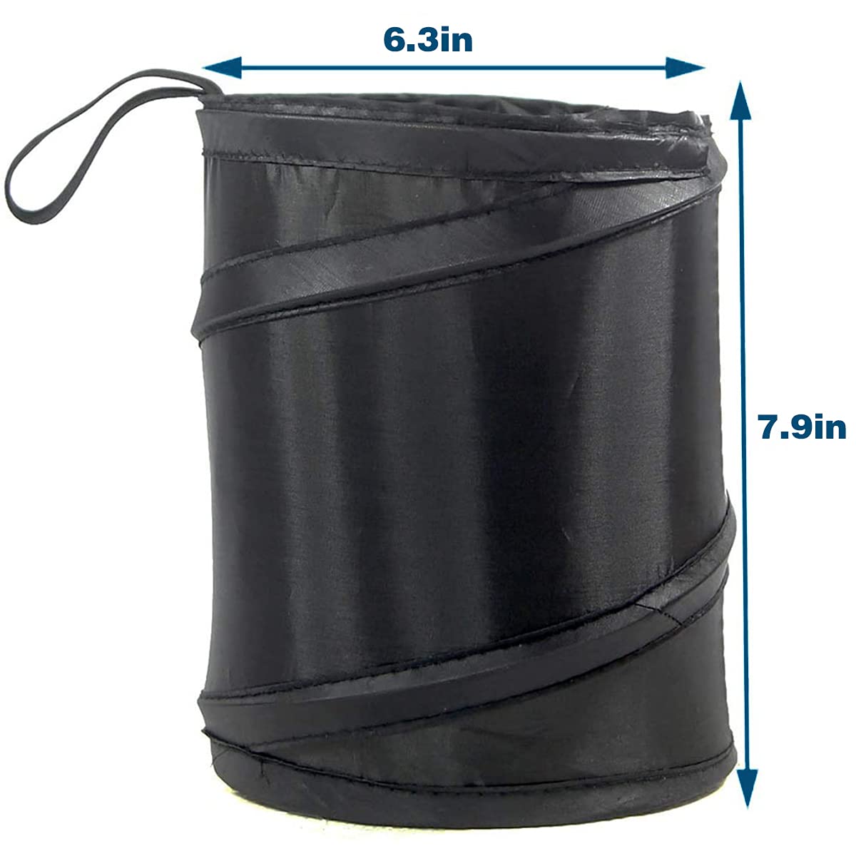 Foldable Car Trash Can - 4L Leak-Proof & Waterproof Auto Garbage Bin for Vehicles | Perfect for Road Trips, Commuting & Family Travel