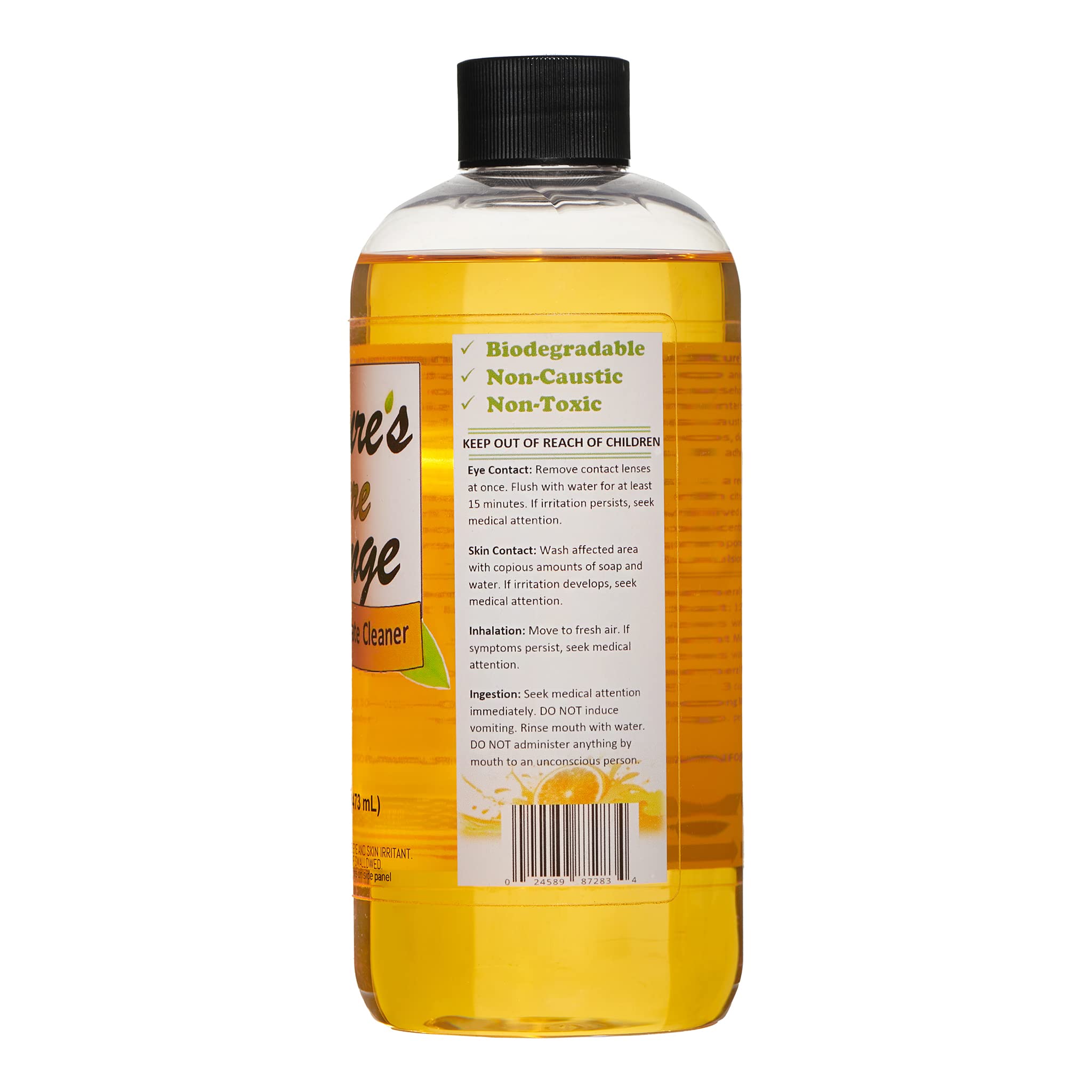 Super Concentrated Cleaner with D-Limonene Extract - Powerful Citrus Degreaser, Deodorizer & Multi-Surface Cleaner (16 oz) - Perfect for Kitchen, Garage & Industrial Use