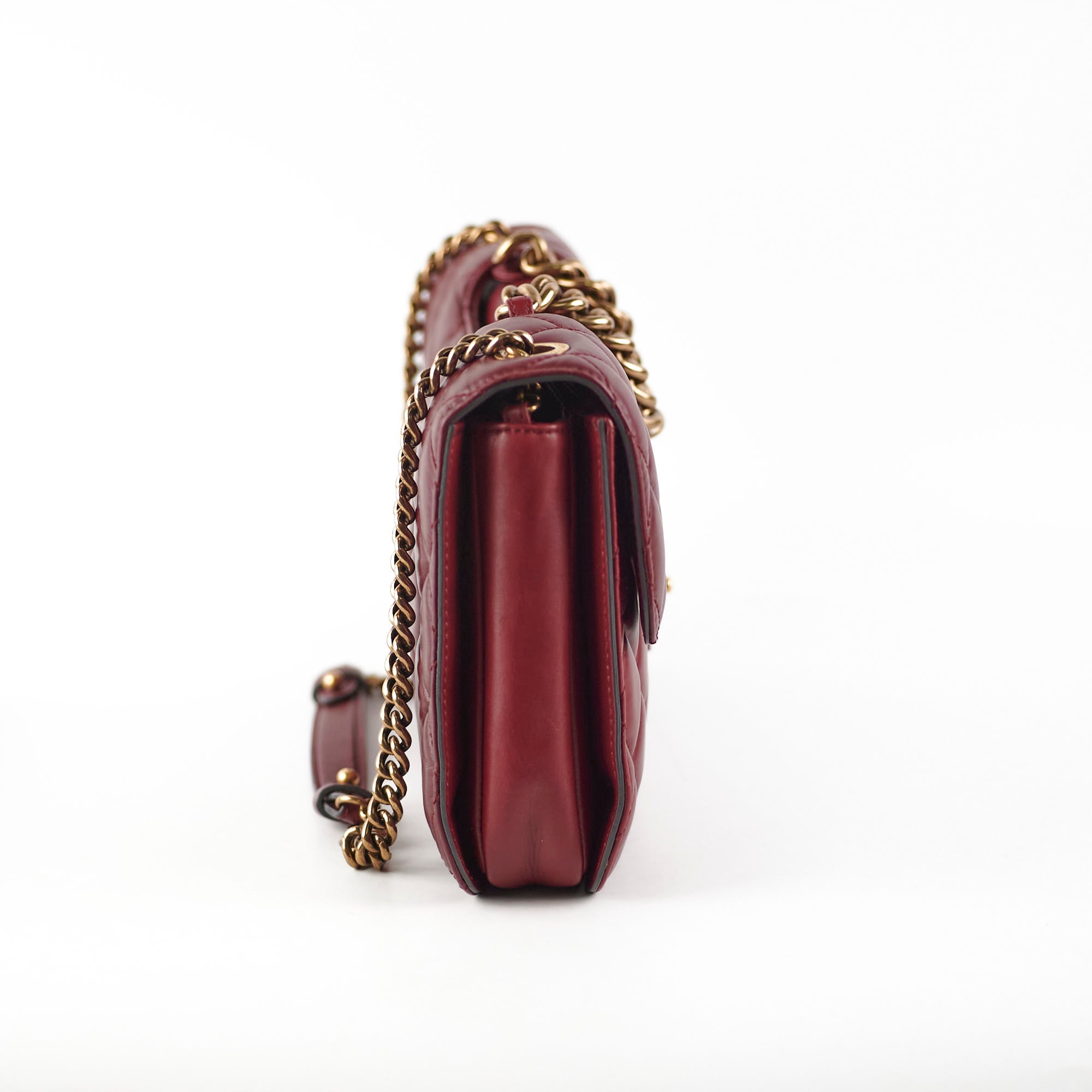 Chanel Burgundy Seasonal Flap Bag - Luxury Designer Handbag for Women | Perfect for Evening Events, Parties & Special Occasions