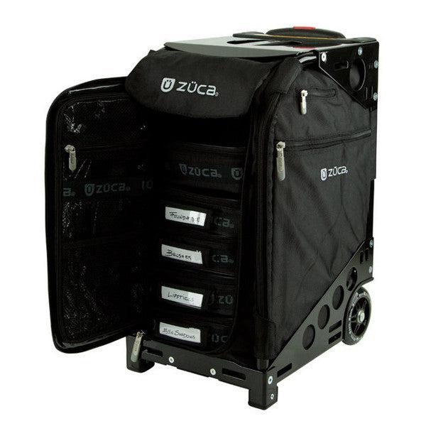 Zuca Pro Artist Backpack - Durable Black Rolling Luggage for Artists & Travelers - Perfect for Art Supplies, School, Work & Travel