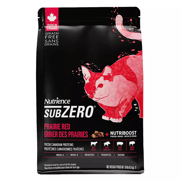 Nutrience SubZero Prairie Red High Protein Dry Cat Food - Grain-Free, Natural Ingredients for Adult Cats - Perfect for Indoor & Outdoor Felines