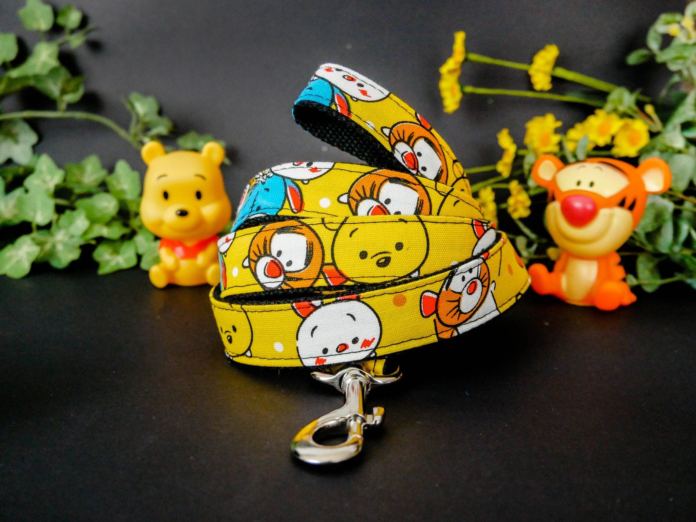 Stylish Dog Collar with Adjustable Bow Tie - Bear & Friends Pet Accessories for Small & Medium Dogs - Perfect for Parties, Weddings & Special Occasions