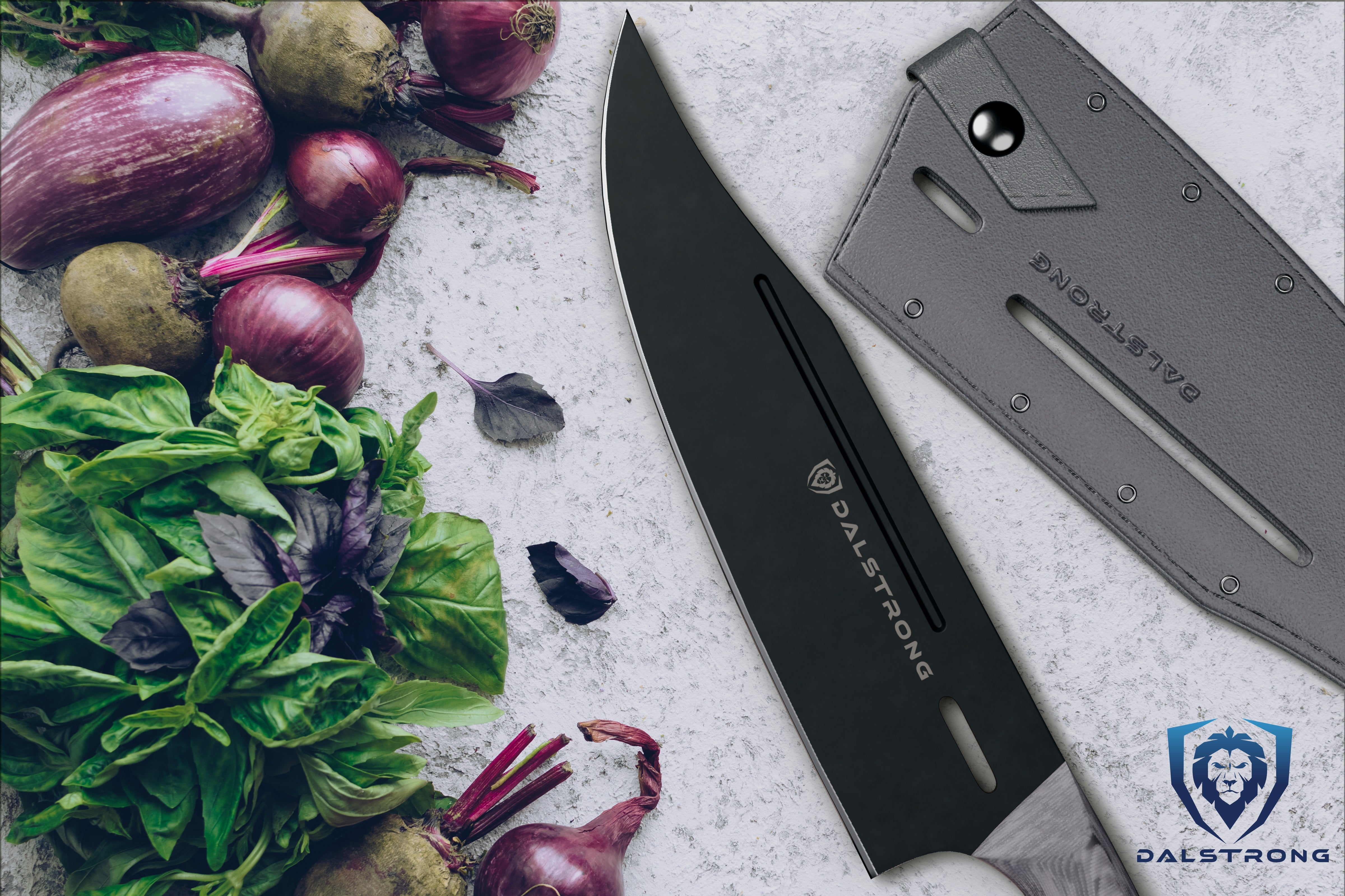 Premium 8-Inch Chef's Knife - Delta Wolf Series by Dalstrong | High Carbon German Steel, Razor Sharp Blade | Perfect for Slicing, Dicing & Chopping Vegetables, Meat & Herbs