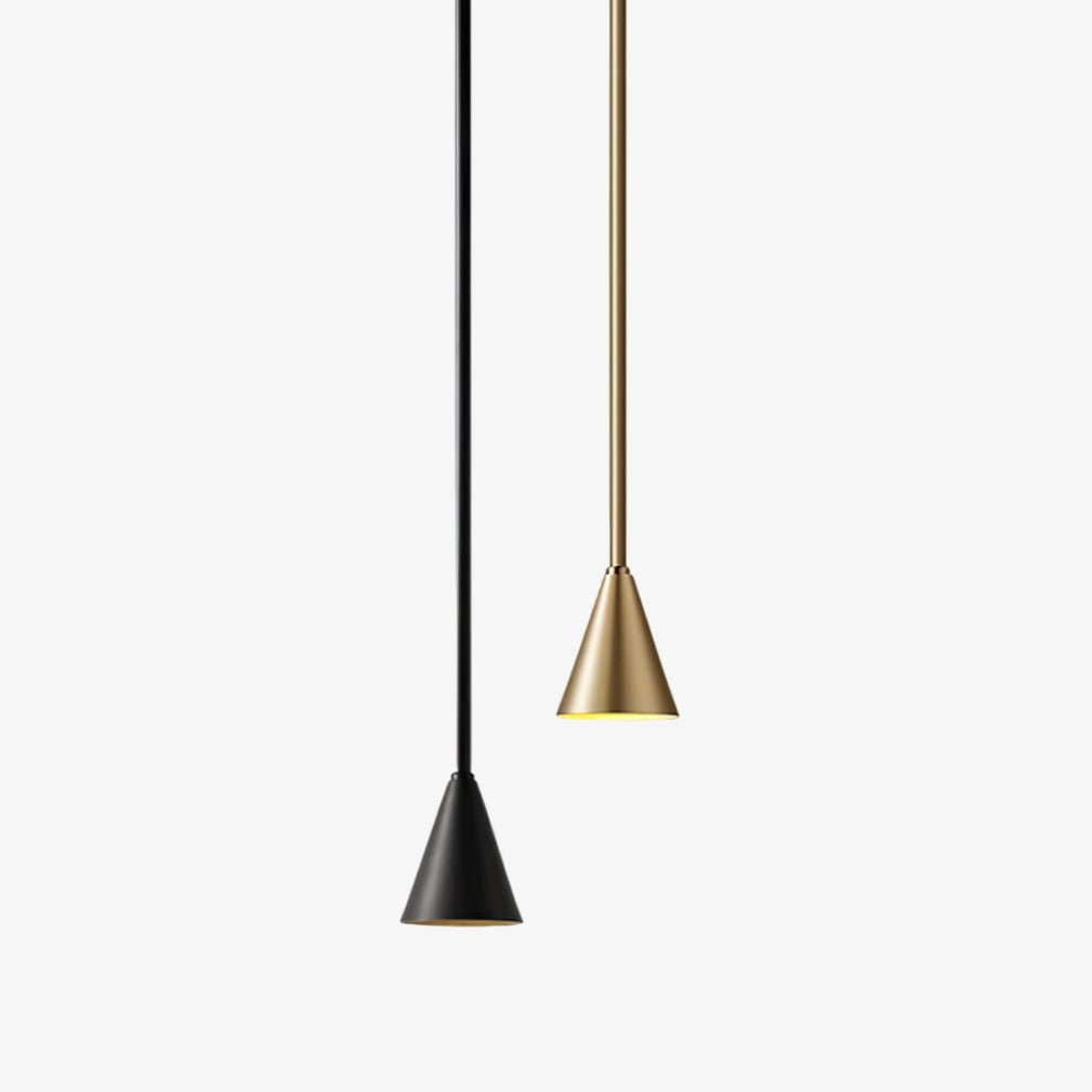 Conica Brass Pendant Light - Vintage Industrial Ceiling Light Fixture for Kitchen Island, Dining Room & Bar Counter Lighting | Dimmable Edison Bulb Compatible