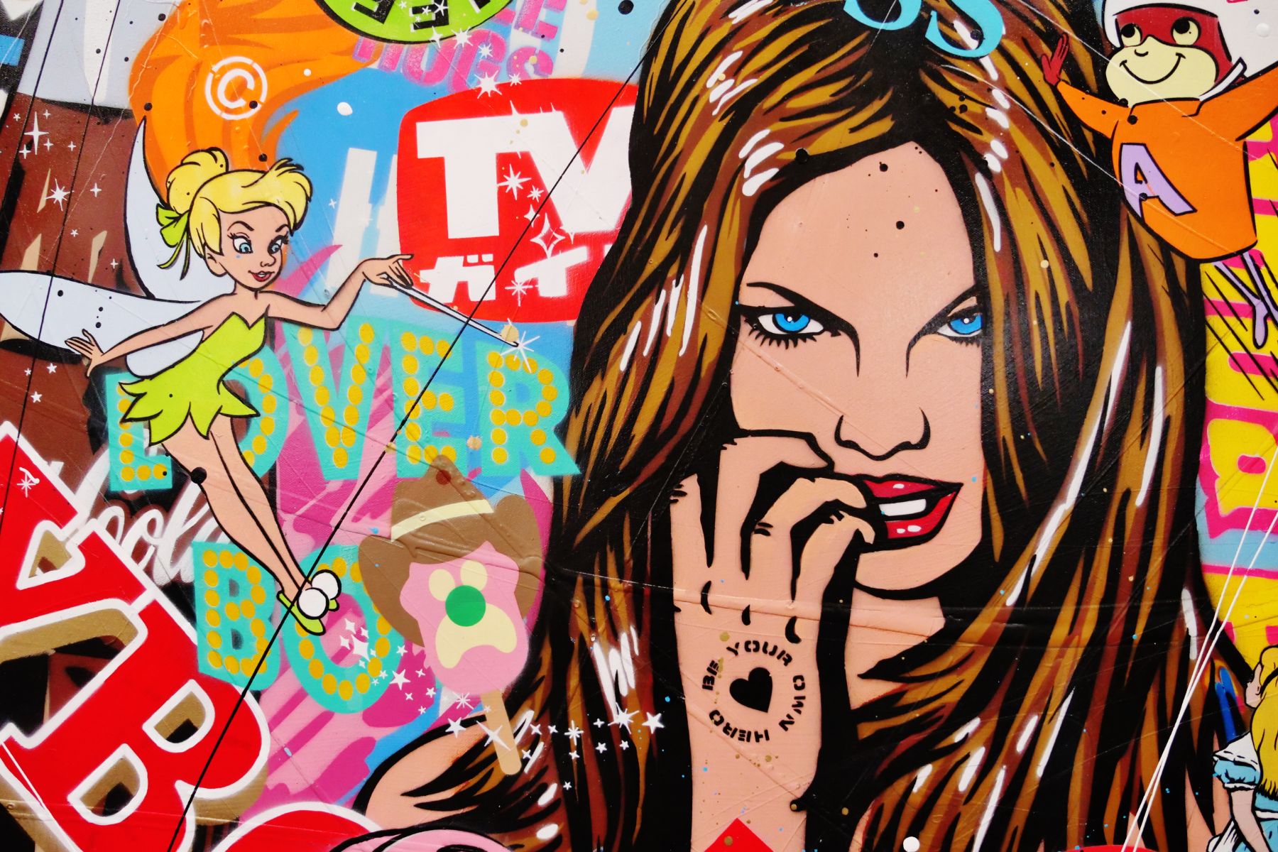 Dangerous Liaisons 190cm x 100cm Speed Racer Textured Urban Pop Art Canvas Painting - Modern Home Decor, Office Wall Art, Gift for Movie Fans