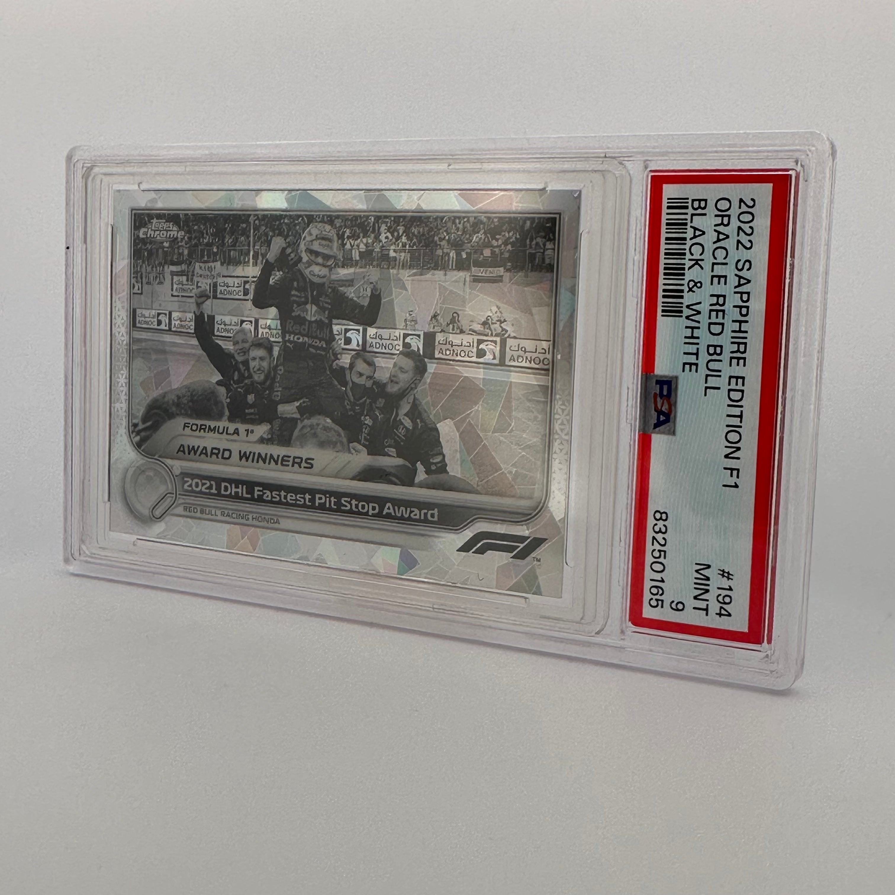 PSA 9 Graded 2002 Oracle Red Bull Racing #194 Sapphire Edition Black & White F1 Trading Card - Perfect for Collectors, Racing Fans & Sports Memorabilia Enthusiasts
