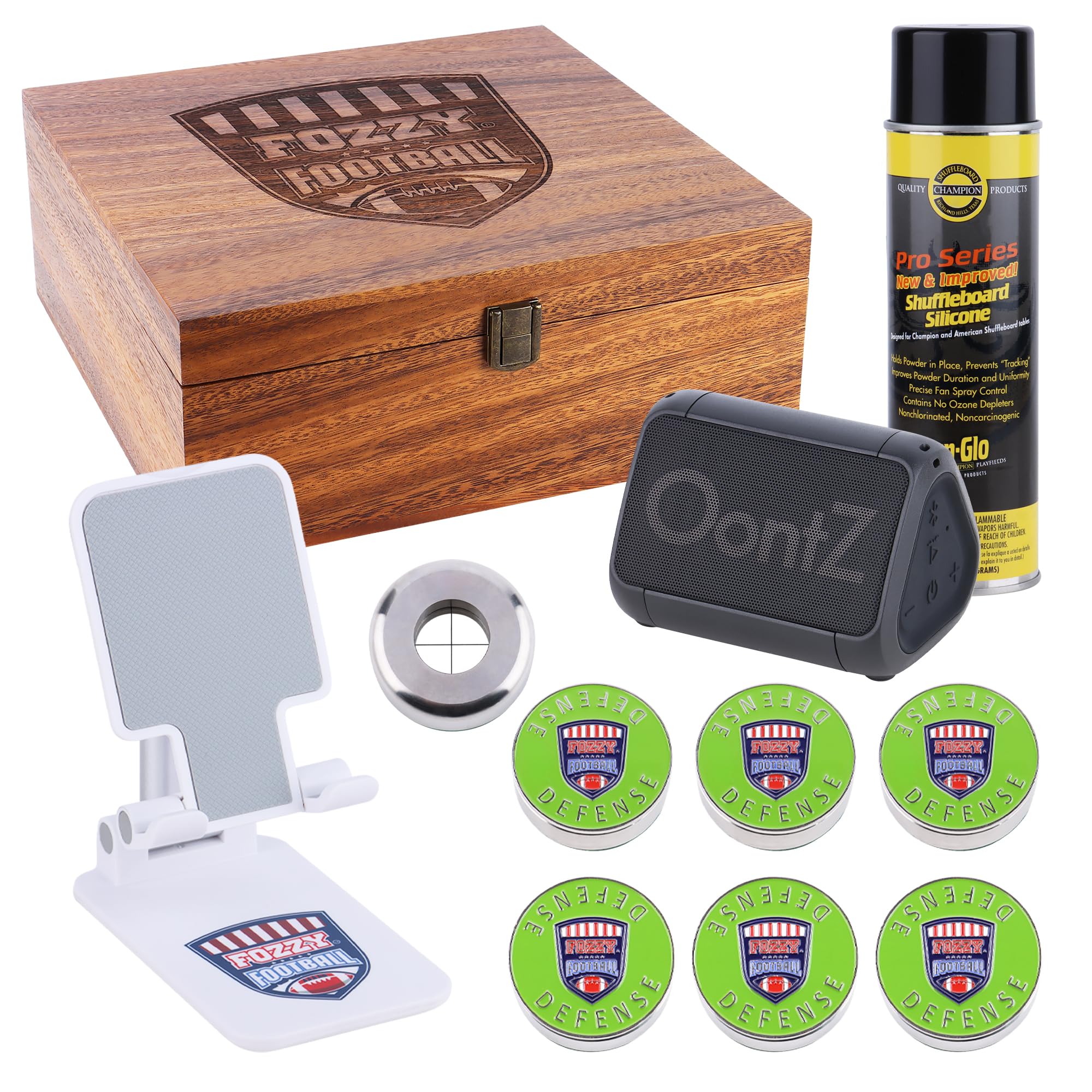 Large Football Game Set - American Rules Shuffleboard Style Tabletop Game for Man Cave, Game Room, Kitchen & Dining Table | Perfect for Parties, Family Gatherings & Sports Fans