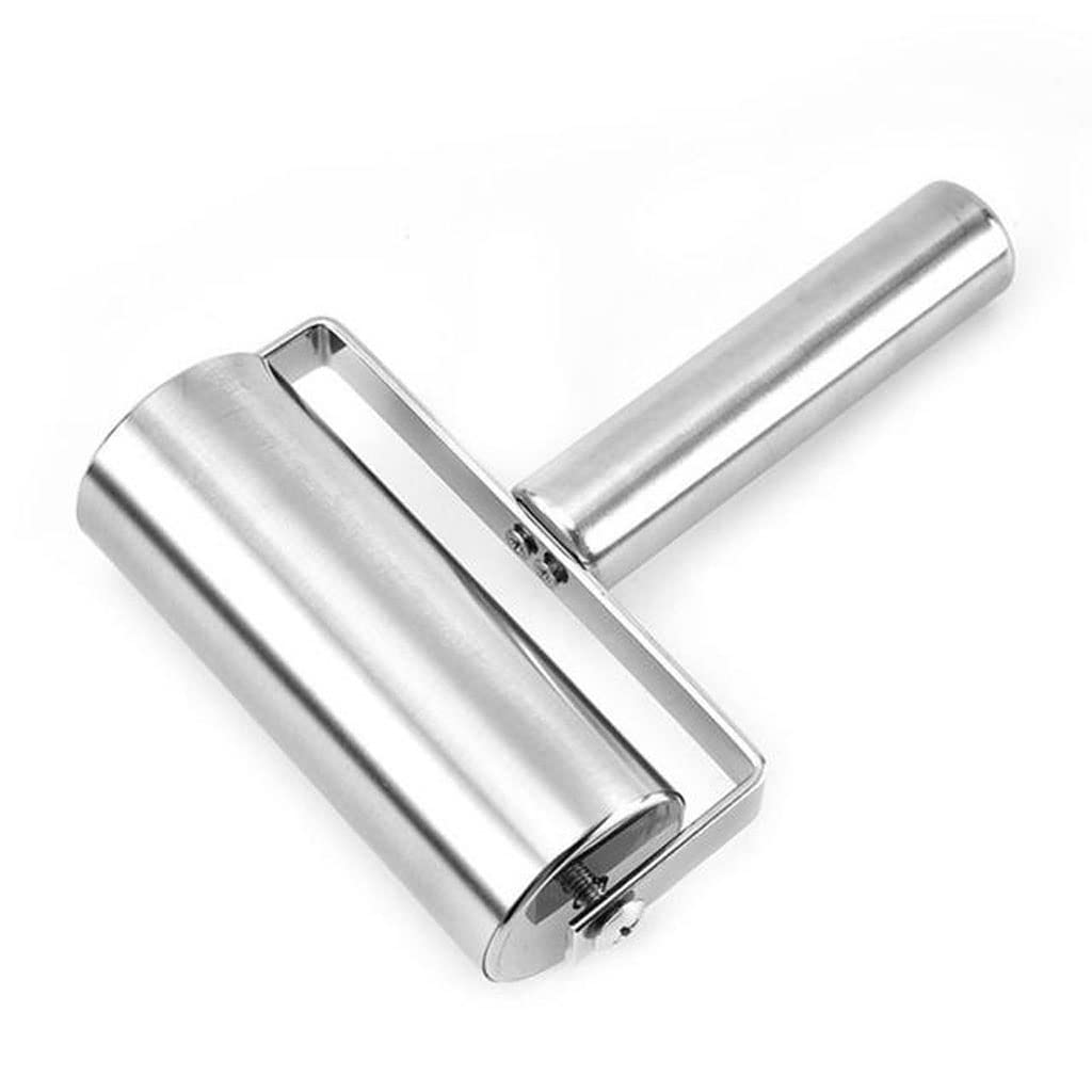 Premium Stainless Steel Rolling Pin for Baking - Heavy Duty Metal Dough Roller for Pastry, Pizza, Fondant & Cookies - Perfect Kitchen Tool for Bakers & Home Chefs - Ideal for Baking, Cooking & Crafting Projects