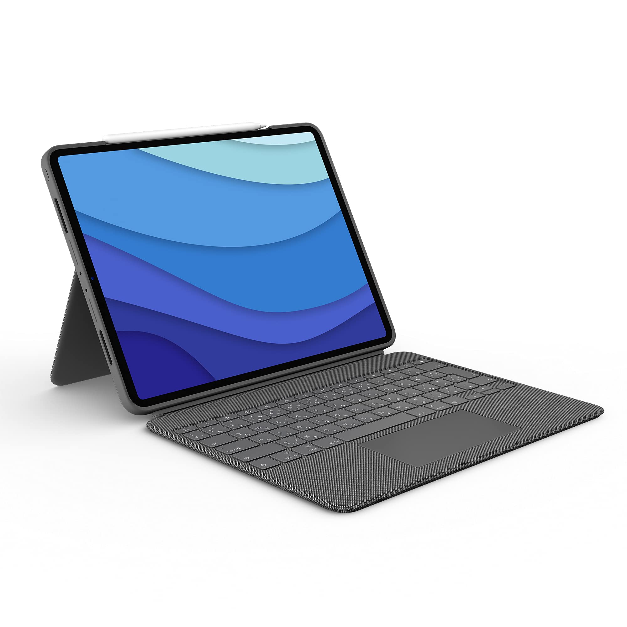 Logitech Combo Touch Keyboard Case for iPad Pro 12.9-inch (5th & 6th Gen 2021-2022) - Detachable Backlit Keyboard with Kickstand, Multi-Touch Trackpad, Smart Connector - Oxford Gray (US Layout) | Perfect for Work, Study & Creative Projects